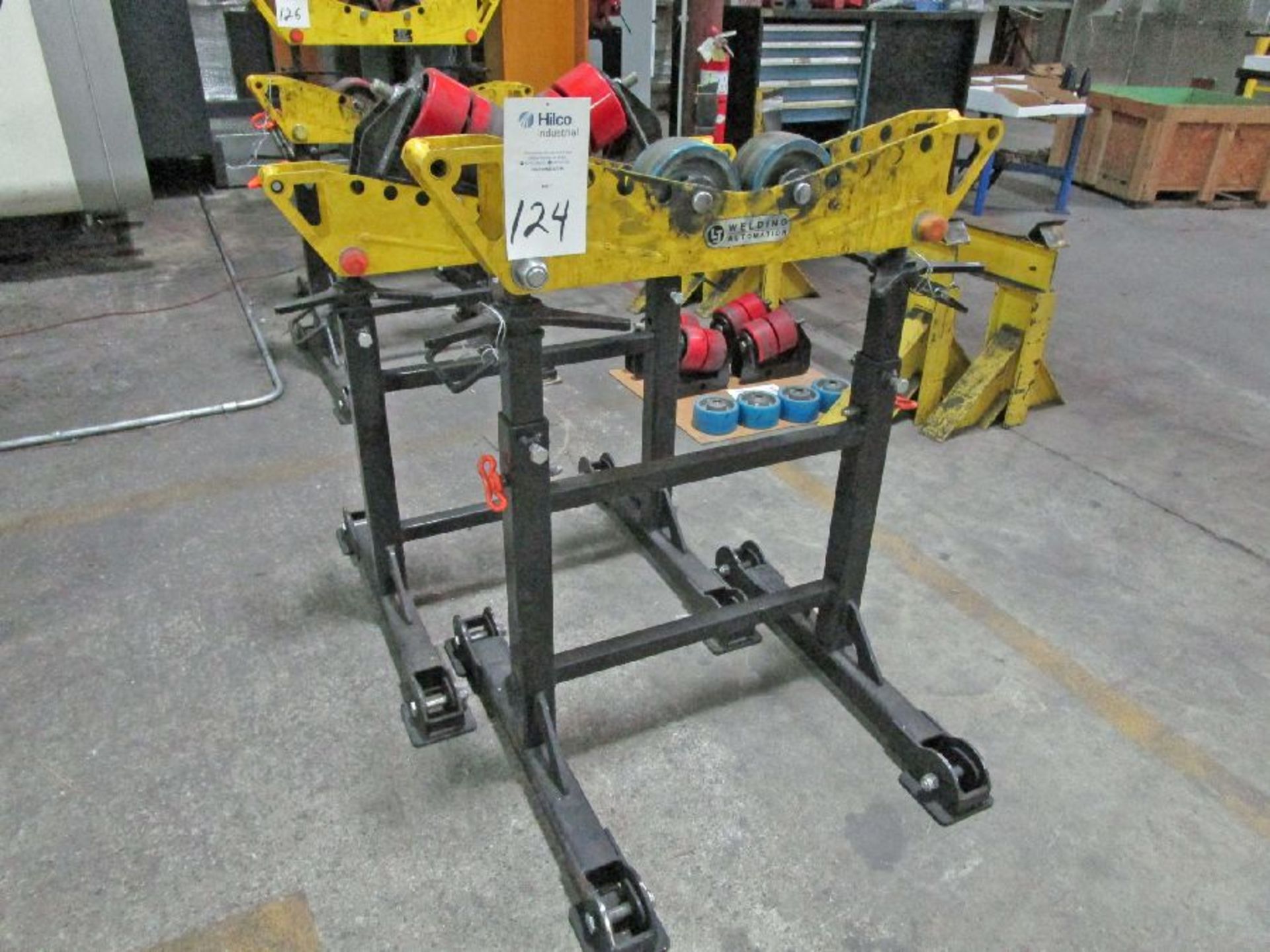 LJ Welding Automation Model HD2-300 4000 lb Capacity Pipe Stand