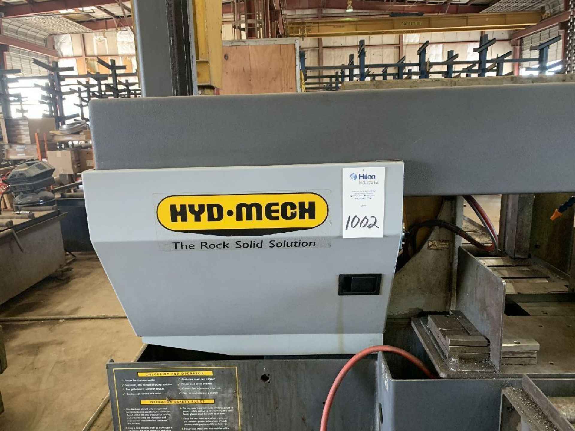 Hyd-Mech Model H-18A 18"" x 18"" Automatic Horizontal Band Saw - Image 2 of 10