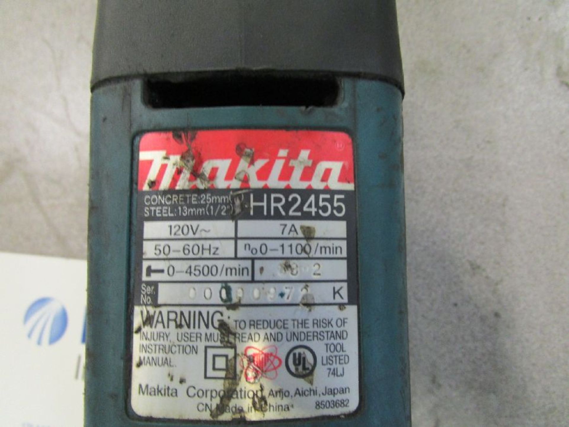 Makita Model HR2455 Rotary Hammer Drill - Image 2 of 3