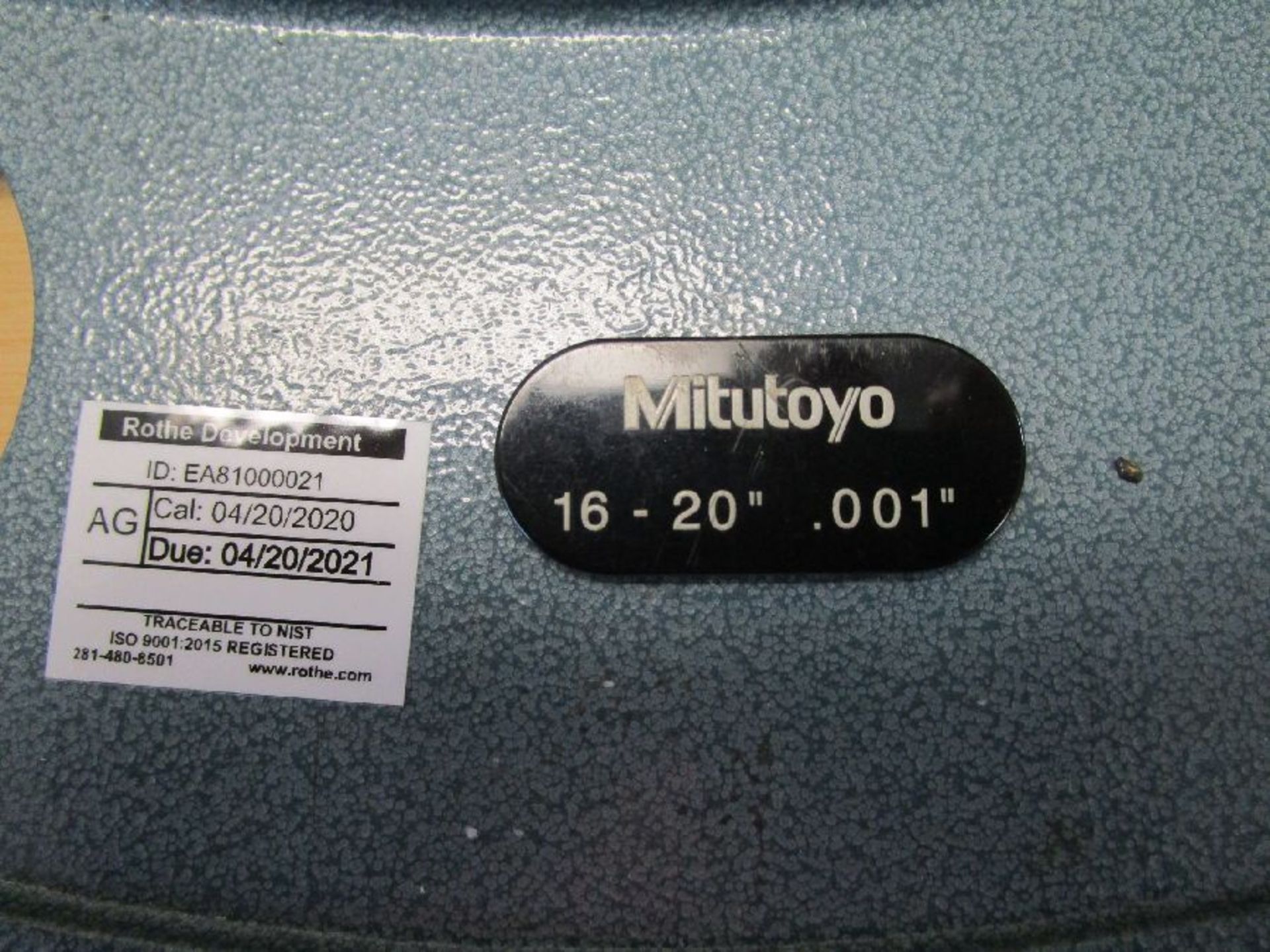 Mitutoyo Model 104-153 16""-20"" Outside Micrometer - Image 2 of 5