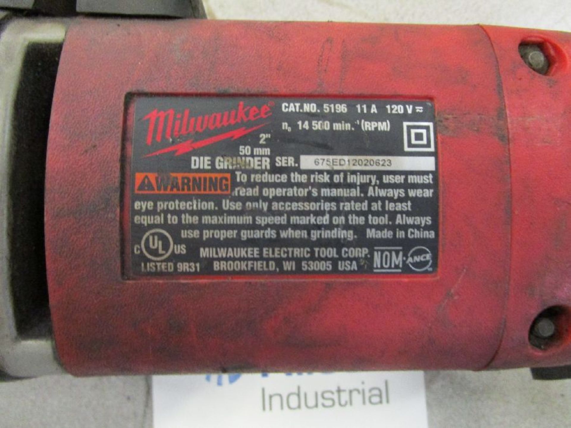 Milwaukee Model 5196 2"" Die Grinder - Image 2 of 3