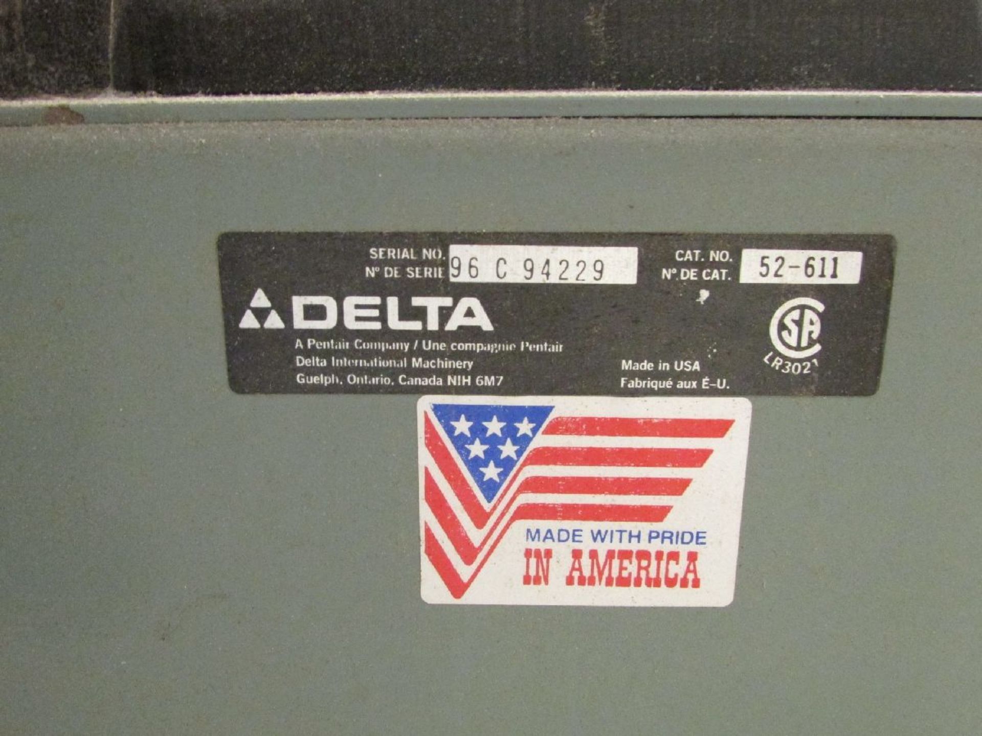 Delta Cat # 52-611 6" Disc/12" Belt Combination Sander - Image 4 of 4