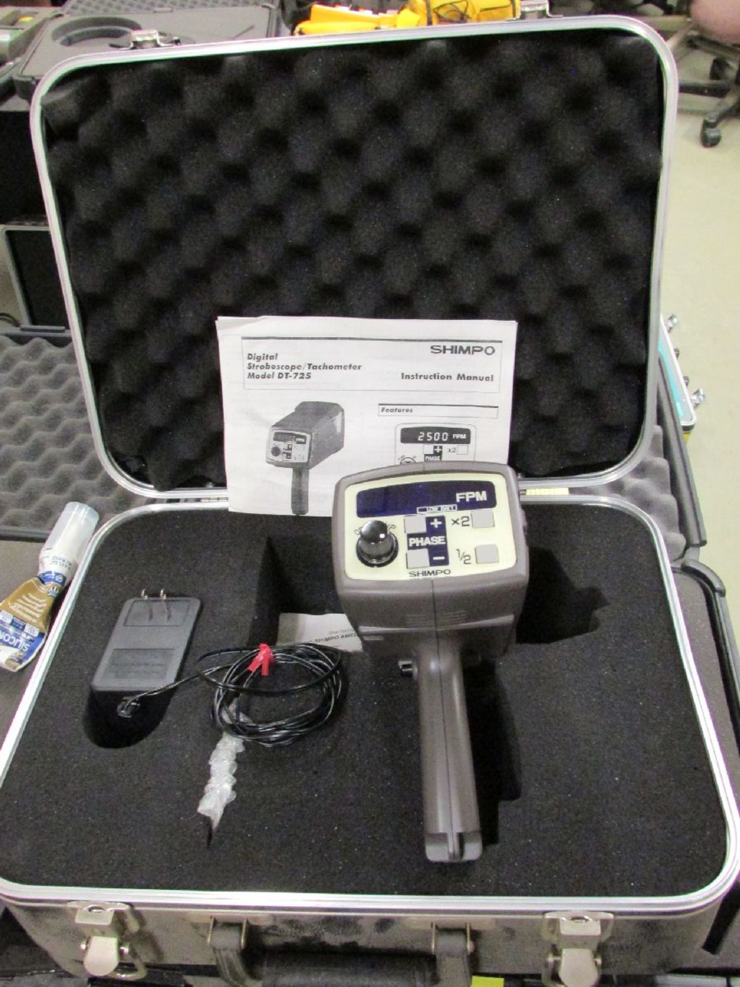 Shimpo Instruments Model DT-725 Digital Stroboscope/ Tachometer Tester - Image 2 of 2