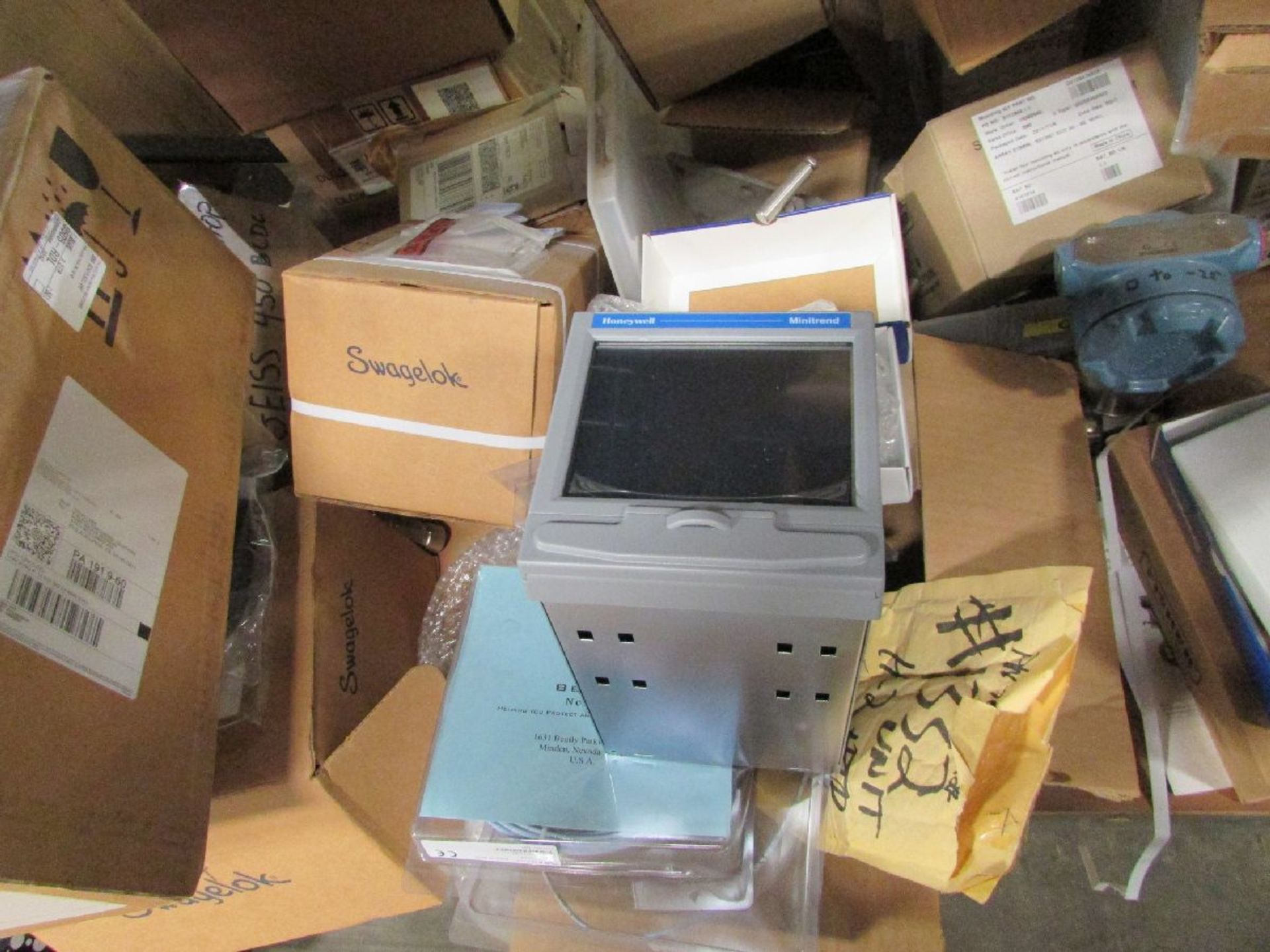 Lot of Assorted Power Supplies, Swagelok, Honeywell Displays, Valves Spare Parts - Image 9 of 12
