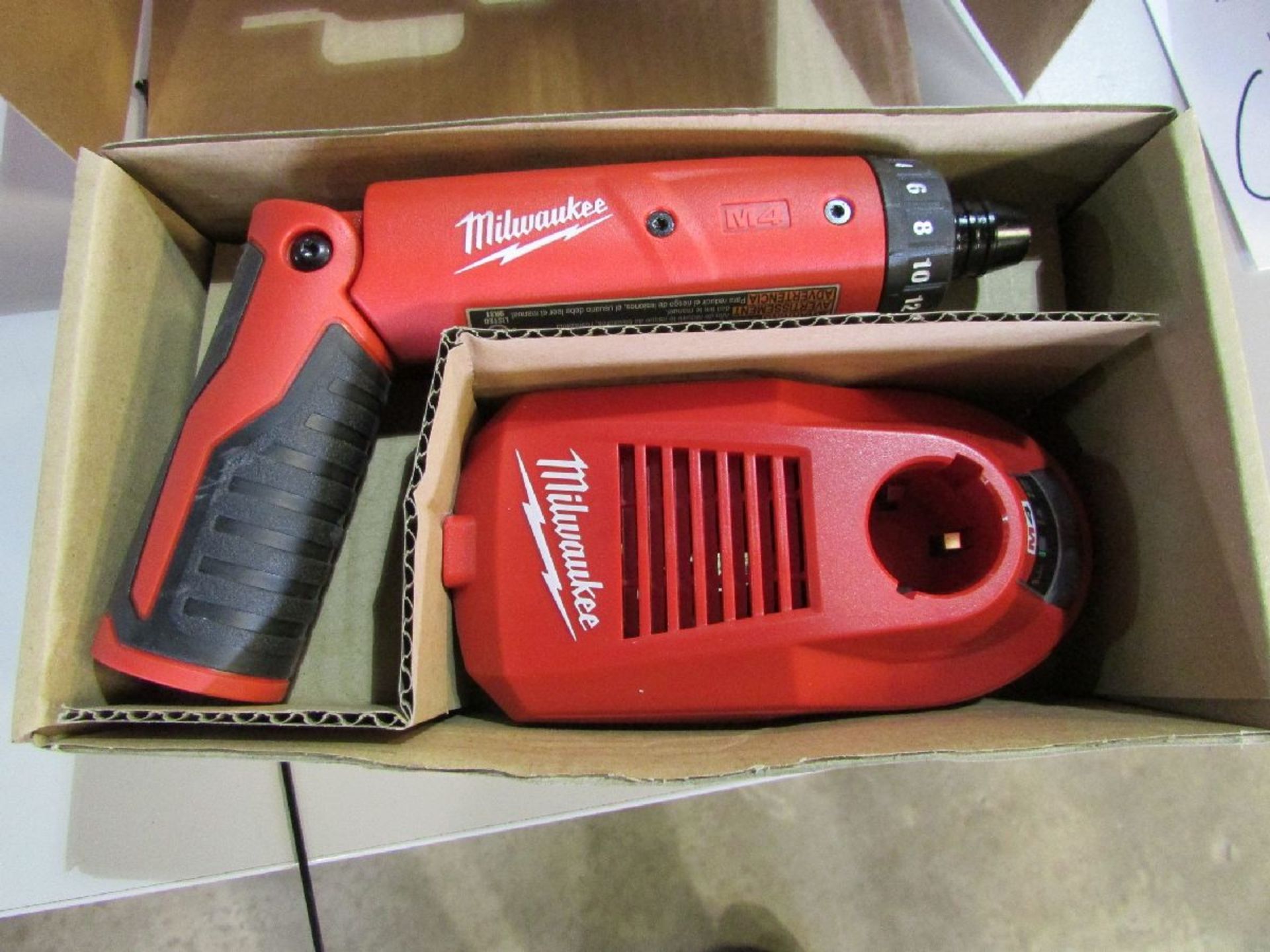 Milwaukee Cat # 2101-20 Unused 4V Cordless 1/4" Hex 2-Speed Screwdriver Kits - Image 2 of 4