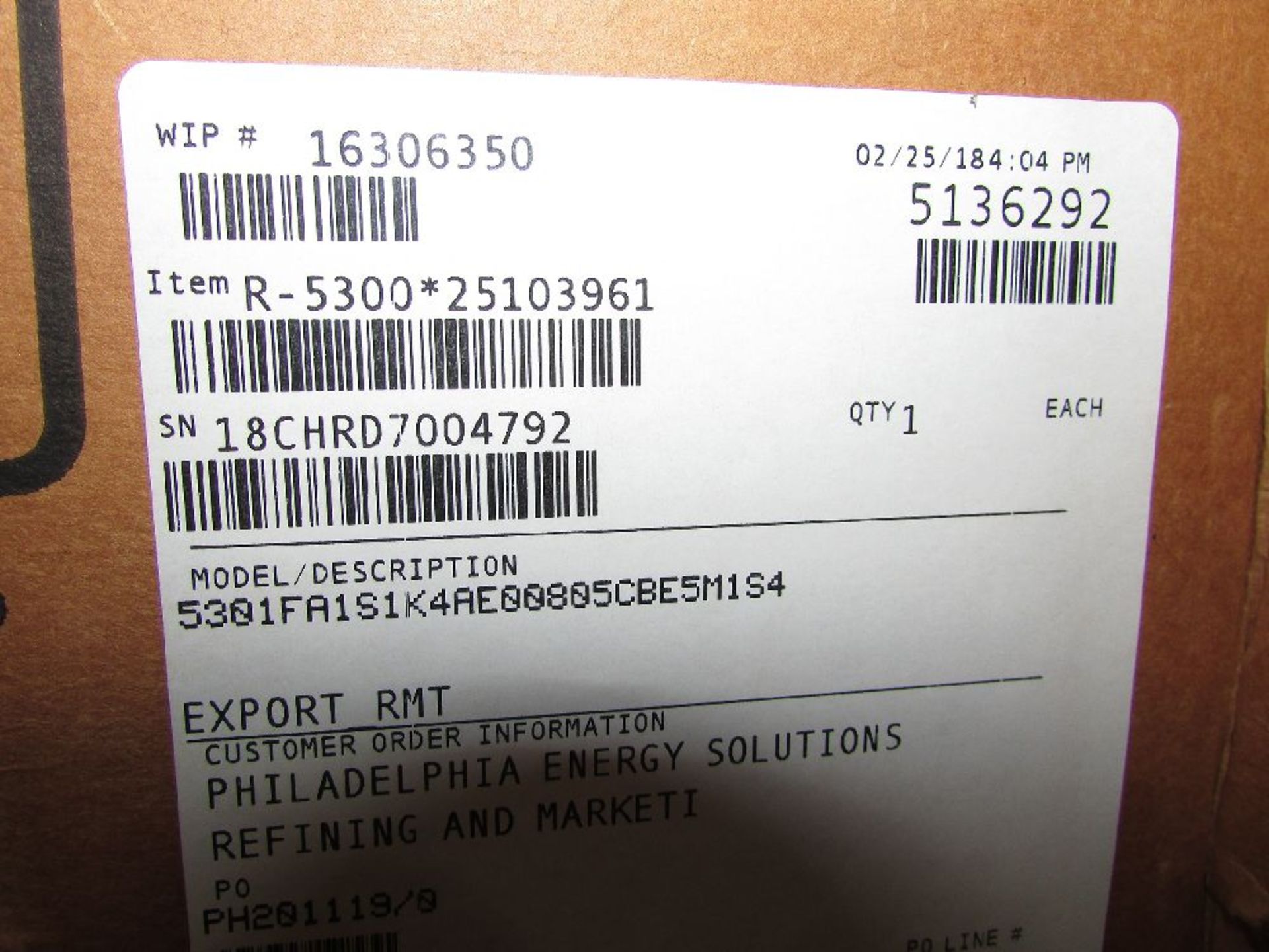 Emerson Rosemount Analytical Model 5301FA1S1K4AE00805CBE5MAS4 Guided Wave Radar Level Transmitters - Image 6 of 10