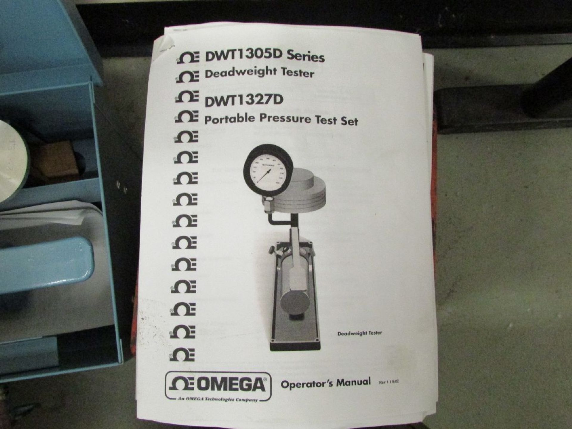 Omega Model DWT 1305D 3,000 Lb. Dead Weight Tester - Image 3 of 3