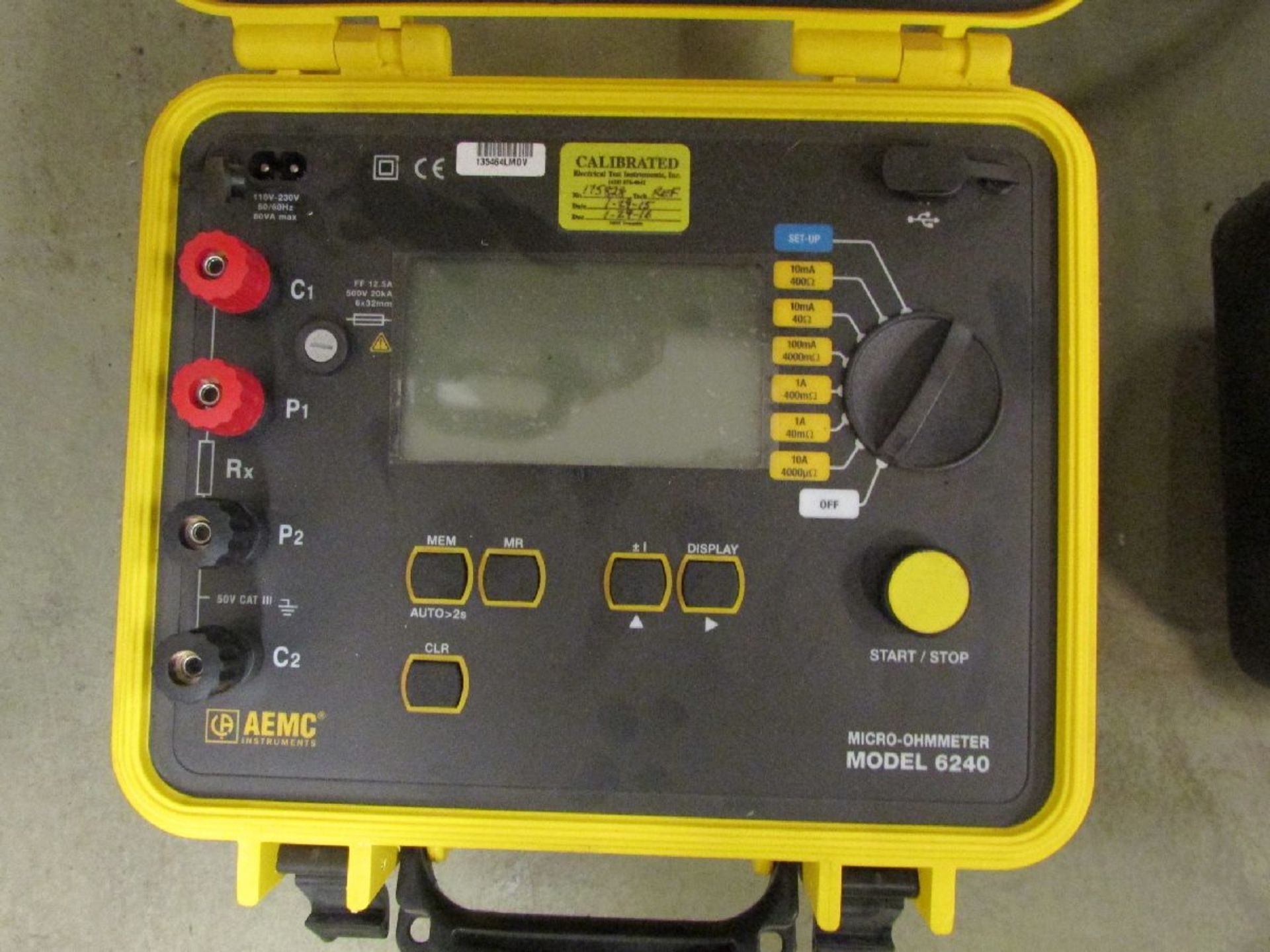 AEMC Model 6240 Micro-Ohmmeter Tester - Image 3 of 4