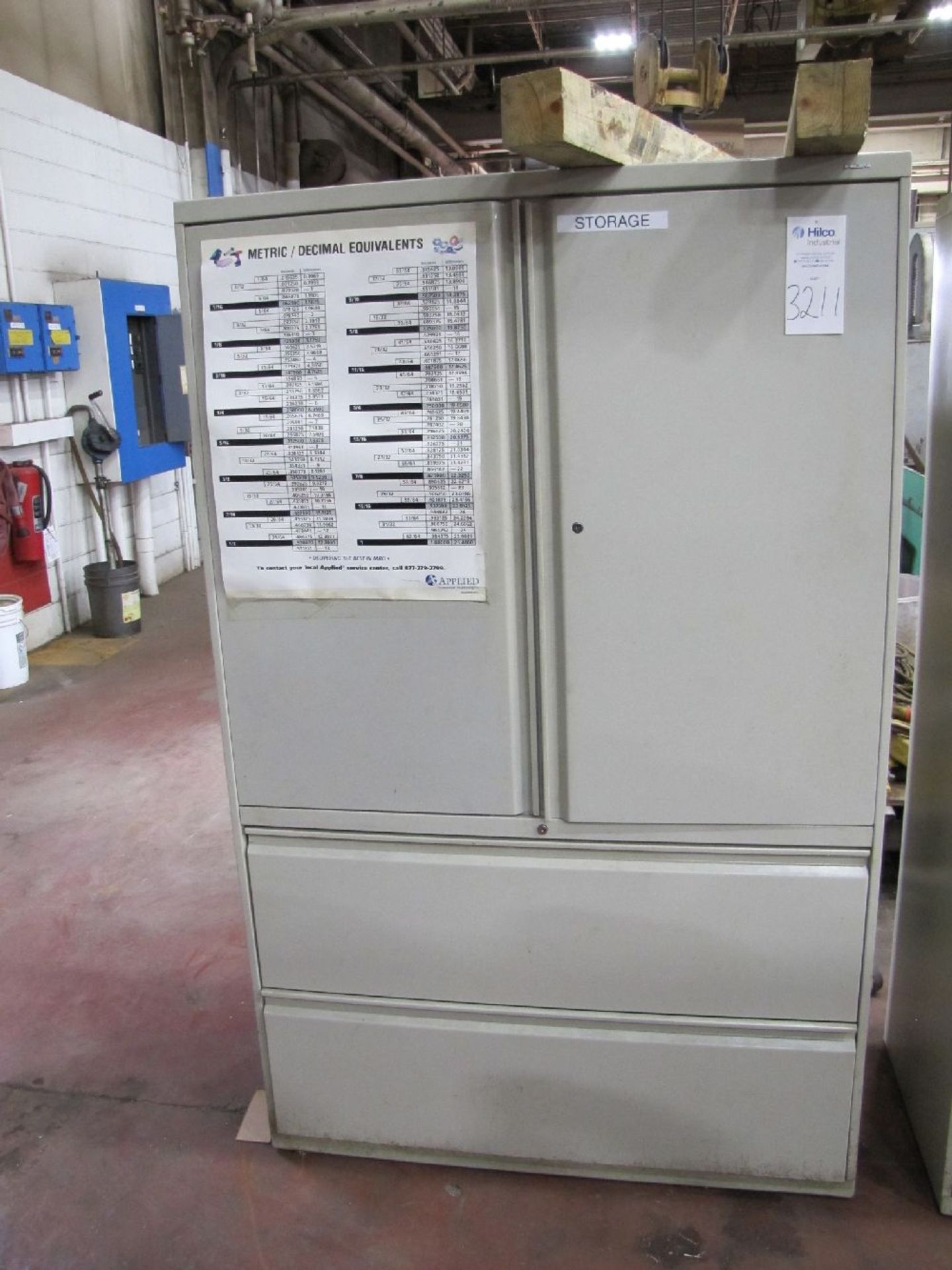 HDN 42"x19"x67" 2-Door/2-Drawer Storage Cabinets - Image 2 of 8