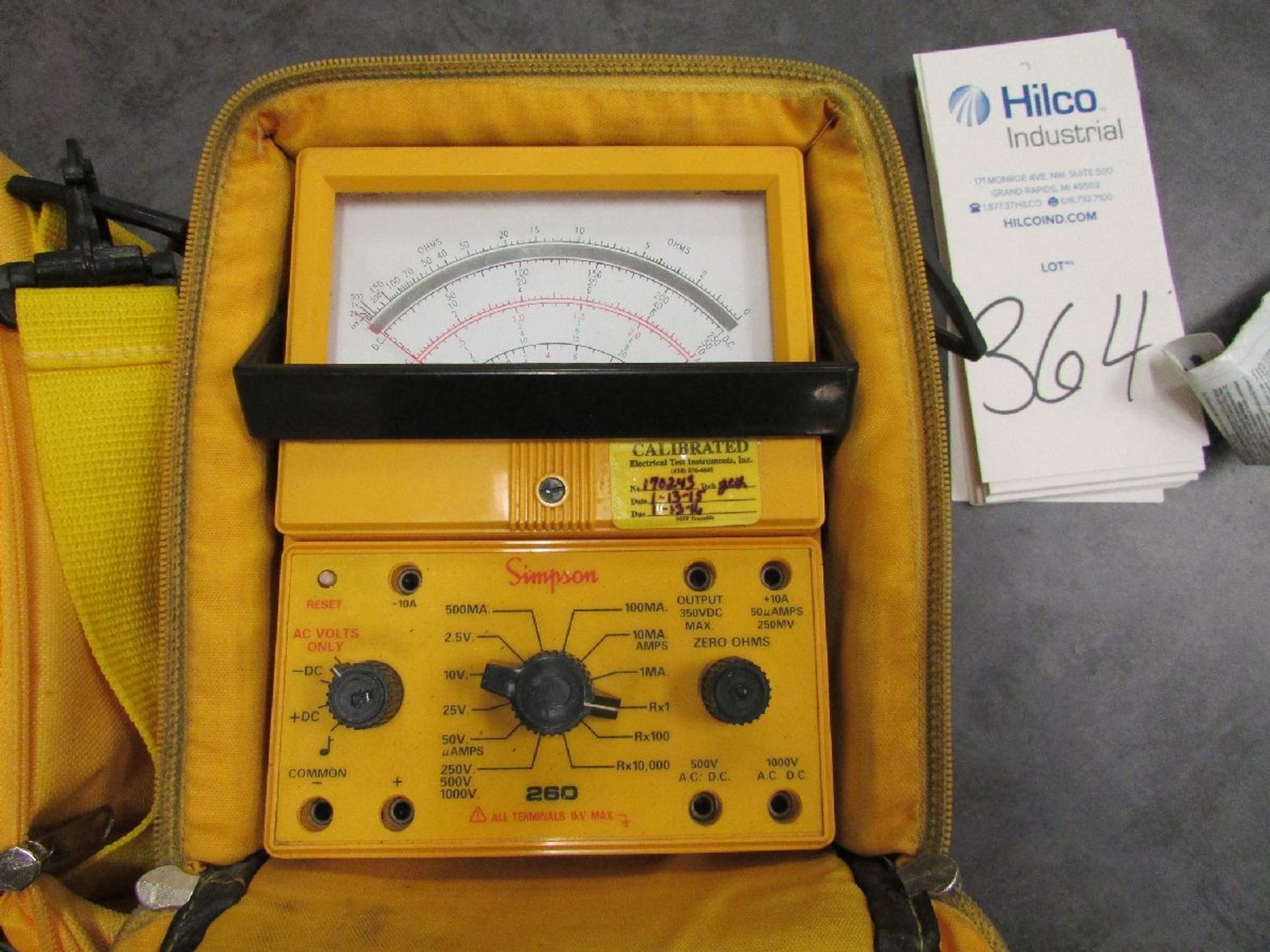 Simpson Model 260 Series 8 Xi Volt-Ohm-Milliammeter Testers - Image 3 of 3