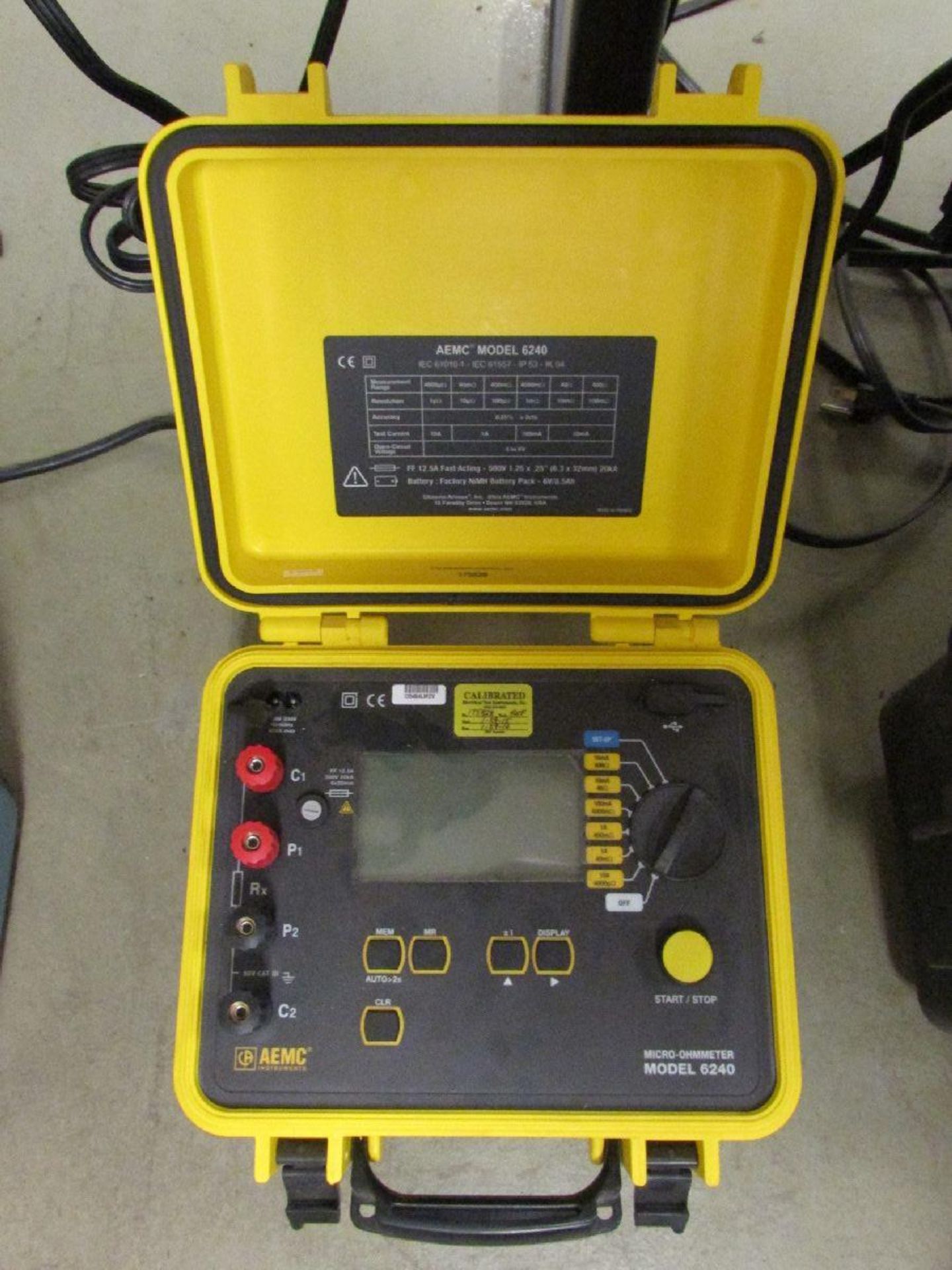 AEMC Model 6240 Micro-Ohmmeter Tester - Image 2 of 4