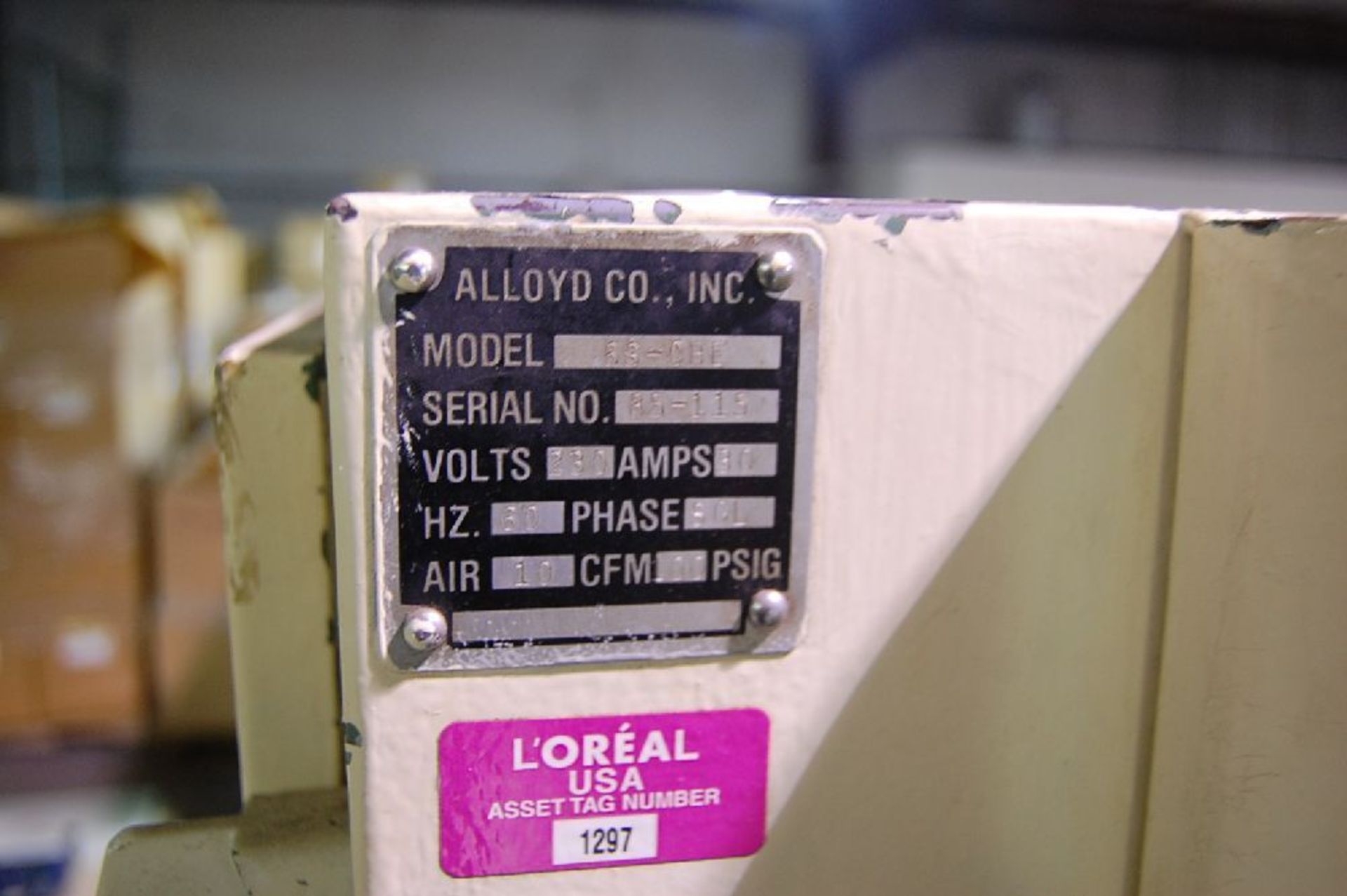 Alloyd Model 6S-CBE Rotary Blister Sealer - Image 3 of 4