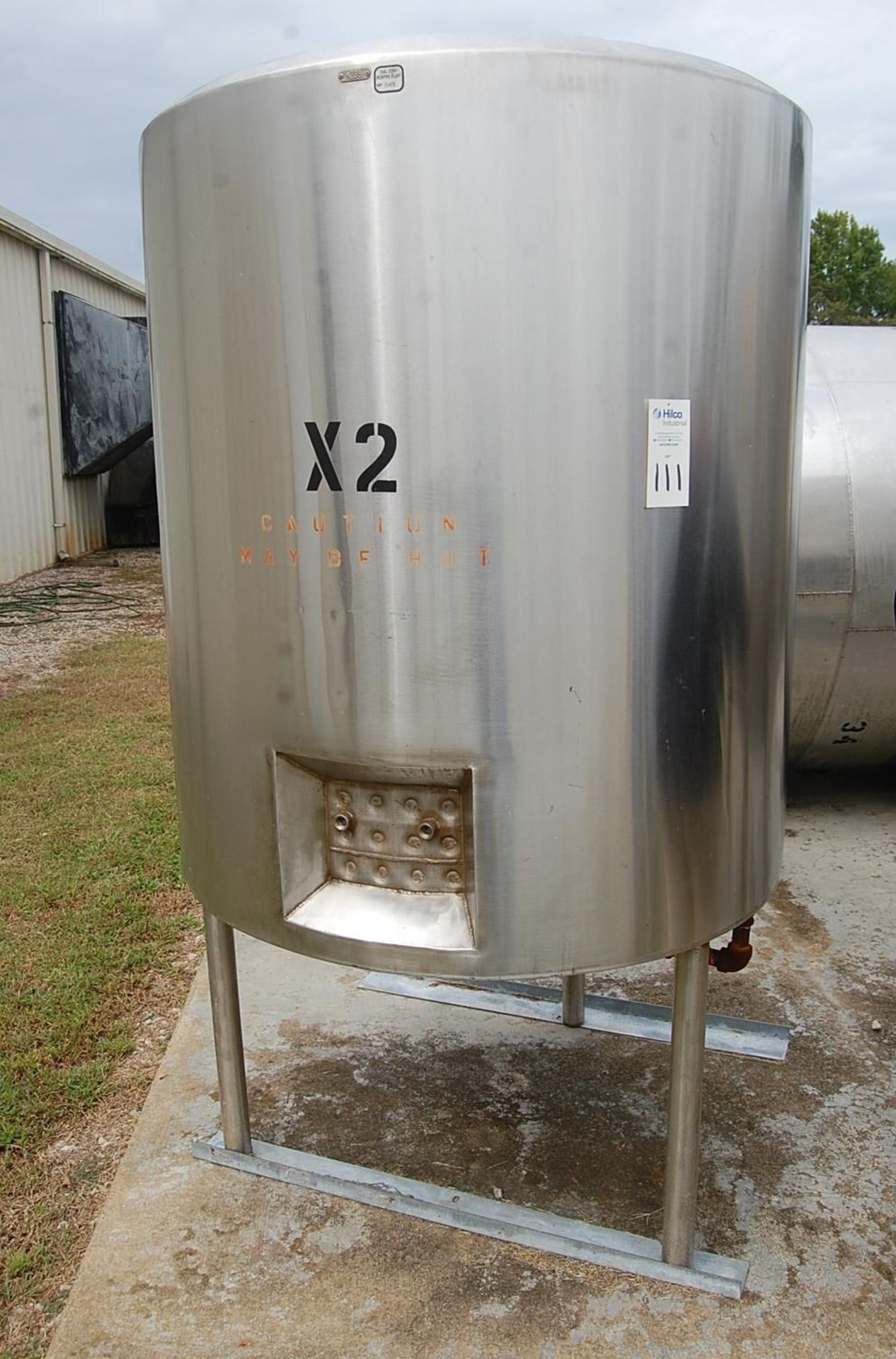 JC Pardo Stainless Steel Jacketed Hemispherical Bottom Tank