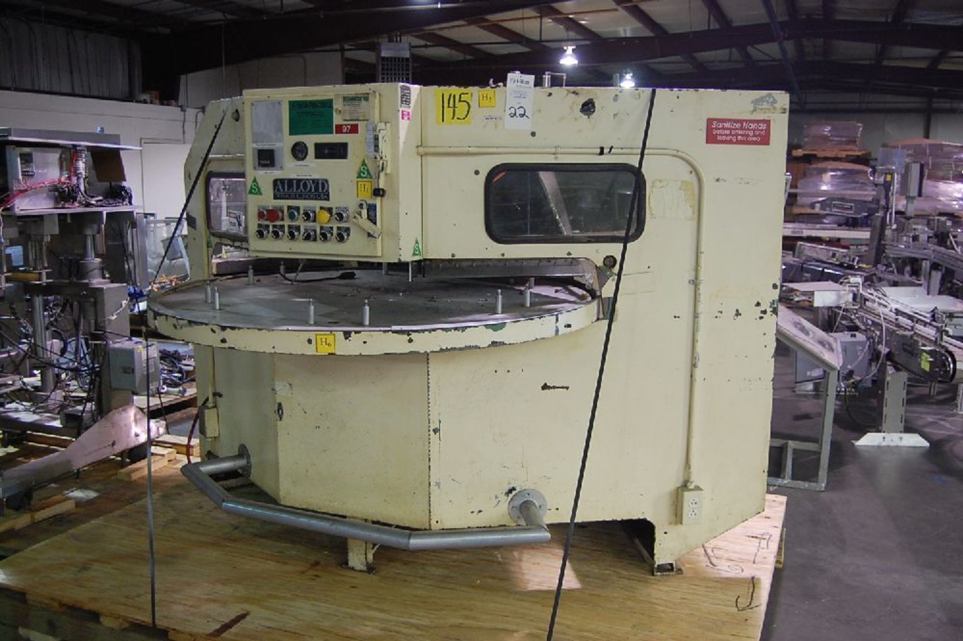 Alloyd Model 6S-CBE Rotary Blister Sealer