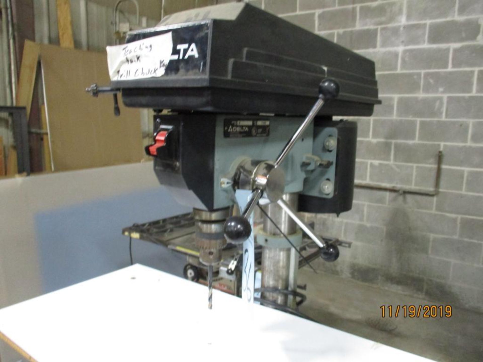 Delta Table Top Drill Press 1/2" Chuck Cat. No. 11-990 S/N R9141 - Image 3 of 5