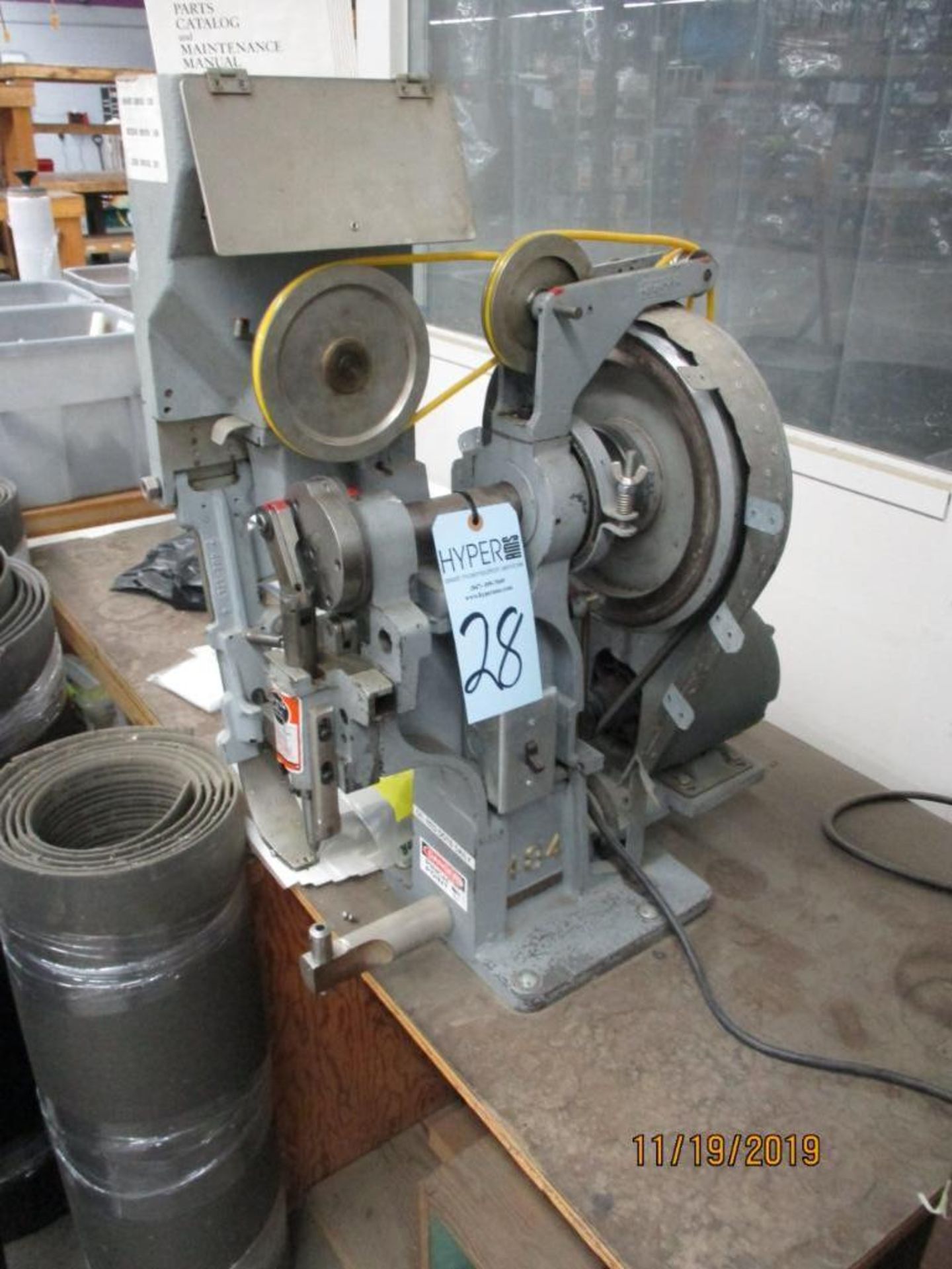 Stimpson Setting Machine For Rivets, Eyelets & Grommets M/N 484 S/N 4843760 - Image 3 of 4