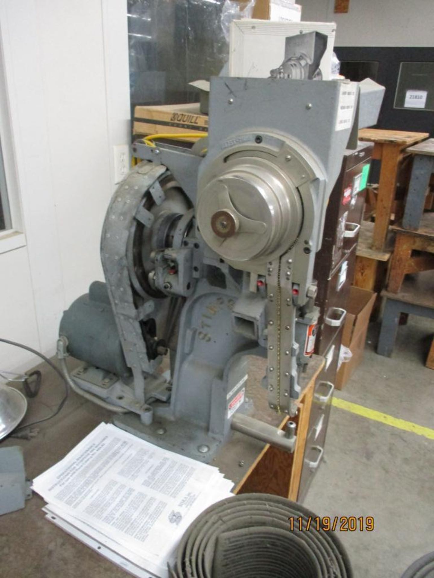 Stimpson Setting Machine For Rivets, Eyelets & Grommets M/N 484 S/N 4843760 - Image 2 of 4