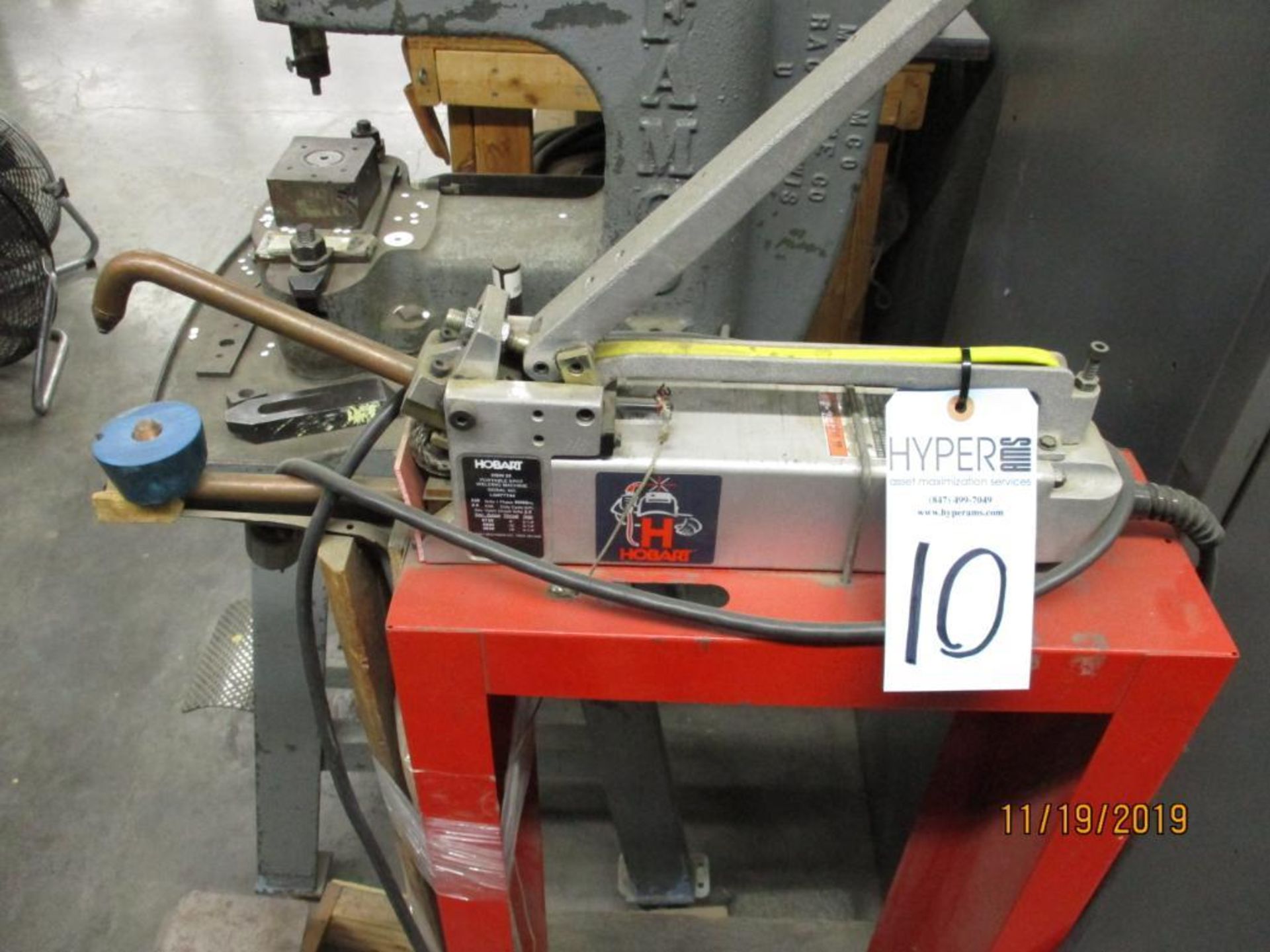 Hobart Electric Spot Welder 220v 1ph 50/60hz M/N HSW25 S/N LG077744 - Image 2 of 3