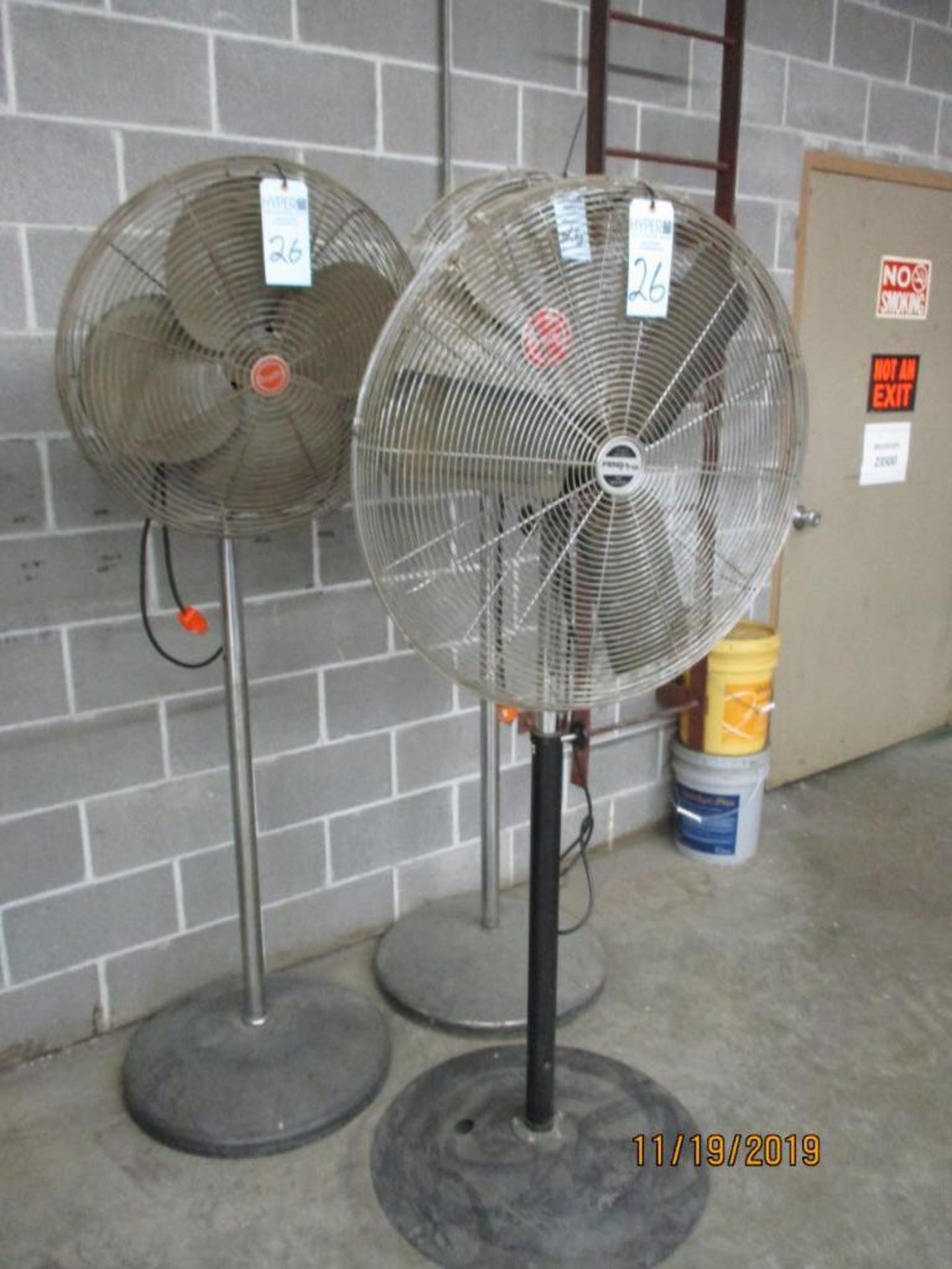 Three Shop Fans Two 26" One 32"