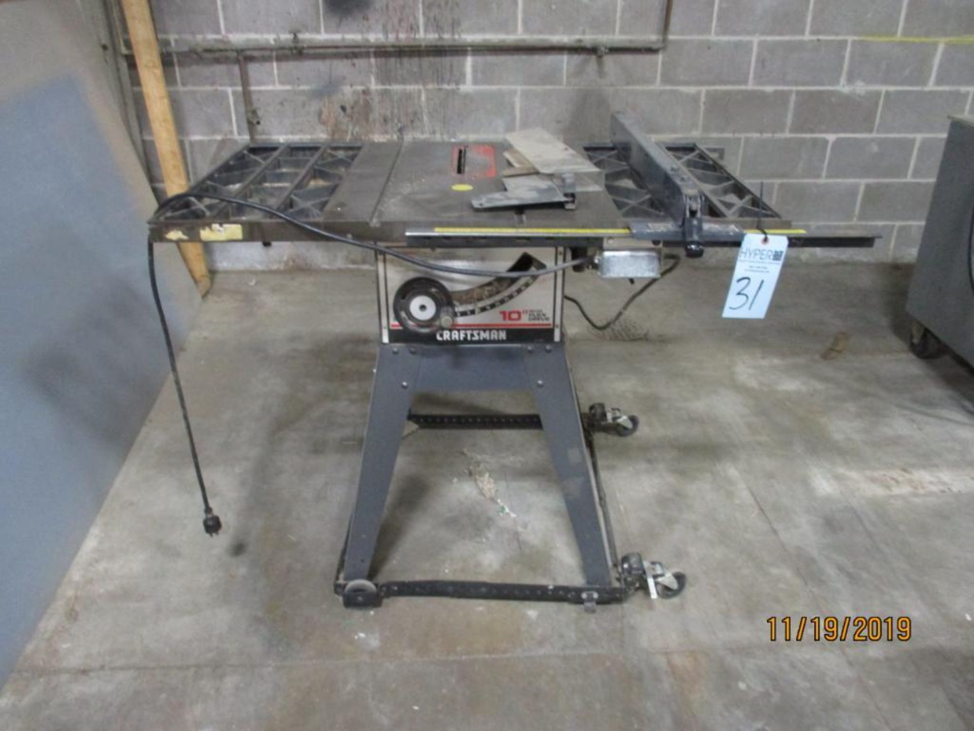 Craftsman 10" Flex Drive Table Saw M/N 113-241691 S/N 6220-P1292