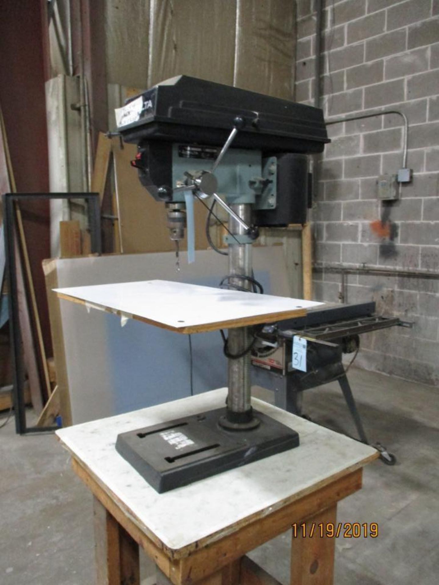 Delta Table Top Drill Press 1/2" Chuck Cat. No. 11-990 S/N R9141 - Image 2 of 5