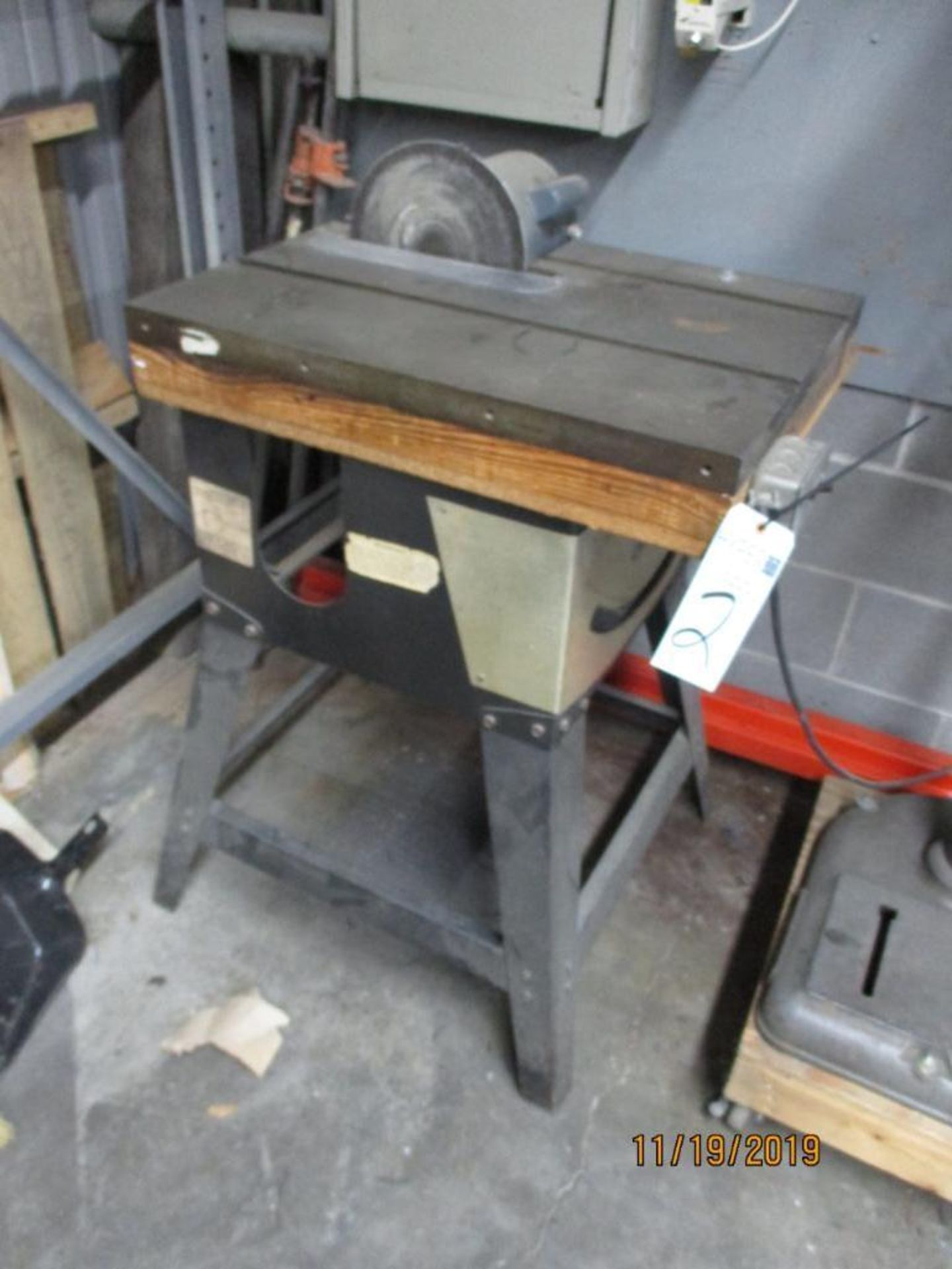 Custom Built Disk Sander Table, 3/4hp 20" x 27" x 1 1/2" Metal Grooved Table Top