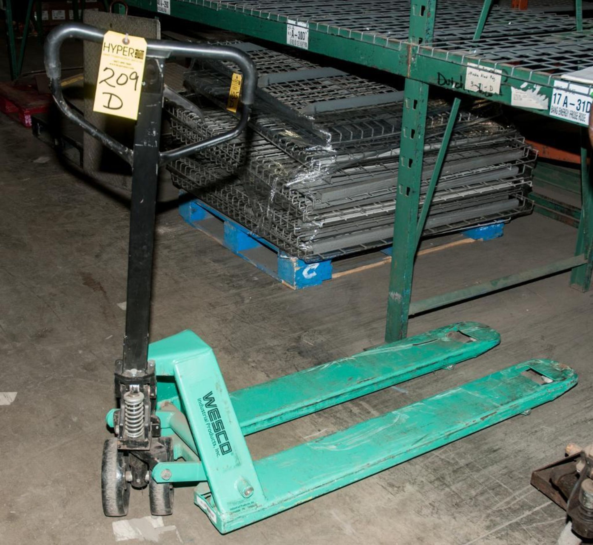 Wesco Pallet Jack 5500 lb. Cap. 20.5" Fork Width, 48" Forks