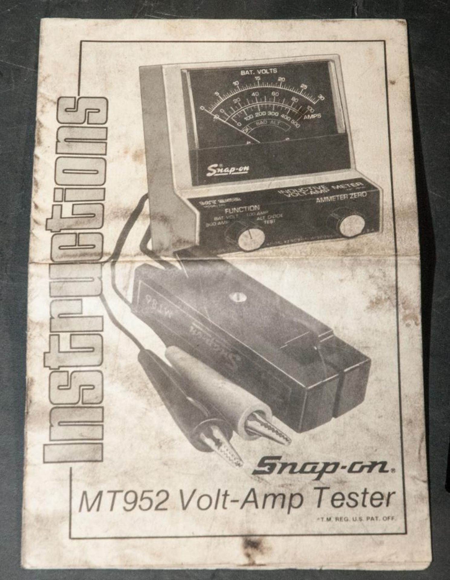 Snap-On MT952 Inductive Volt/Amp Meter, s/n 3795 - Image 4 of 4