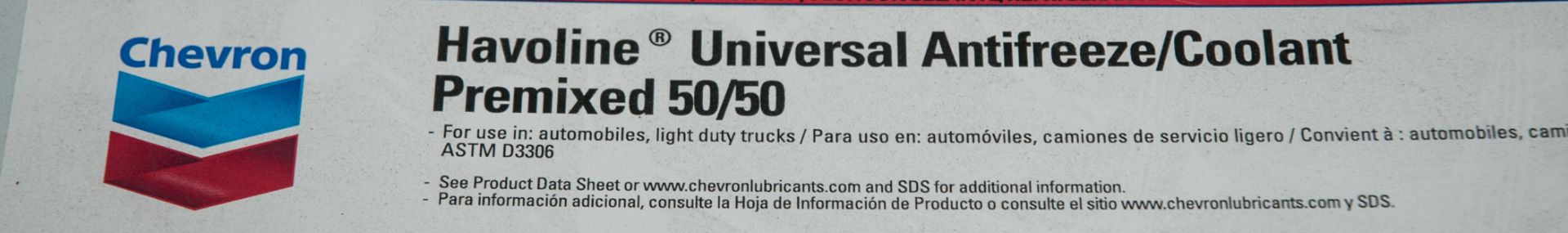 Sealed 55 Gal Drum Chevron Havoline Premixed Universal Antifreeze - Image 2 of 3