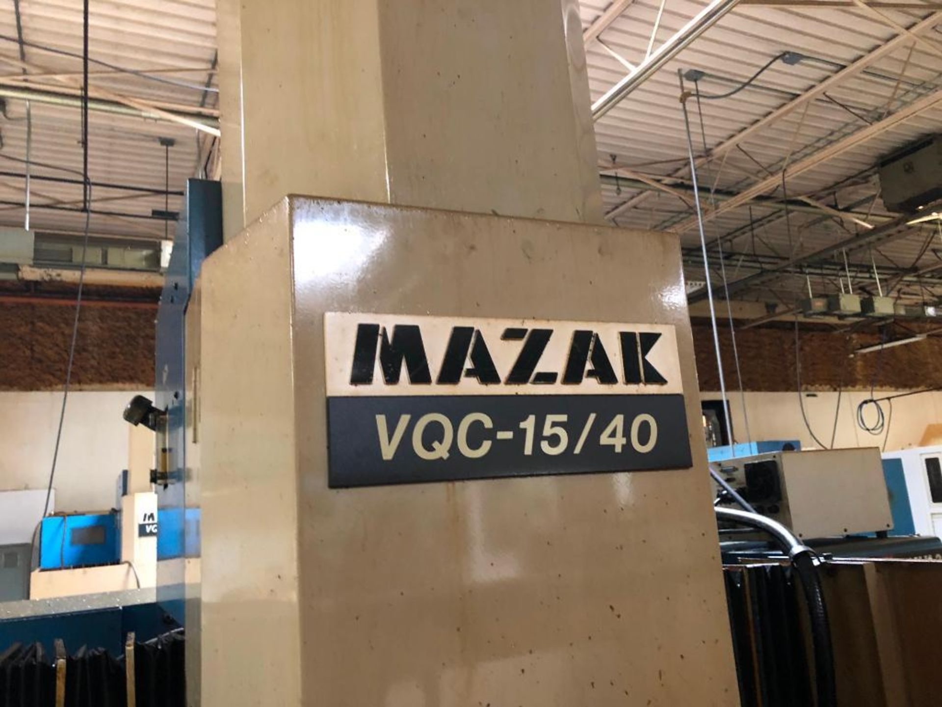 Mazak Model: VQC-15/40 CNC Vertical Machining Center S/N: 66110, 16"x35", 16-Position ATC, Yuasa 4th - Image 9 of 30