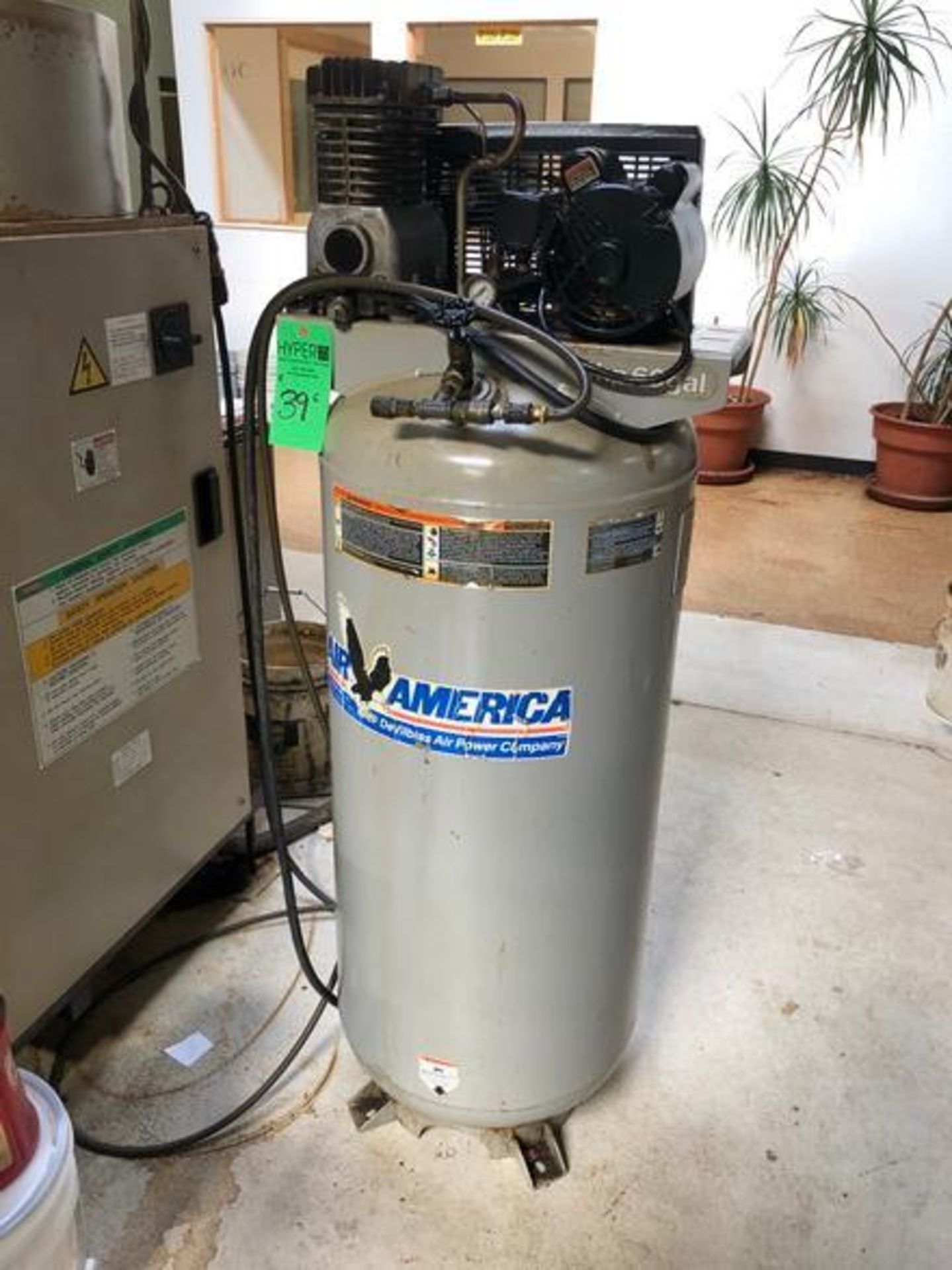 Air America 6HP Air compressor, Capacity 6o Gal, 6HP, Tank National Bd 442236 - Image 2 of 21