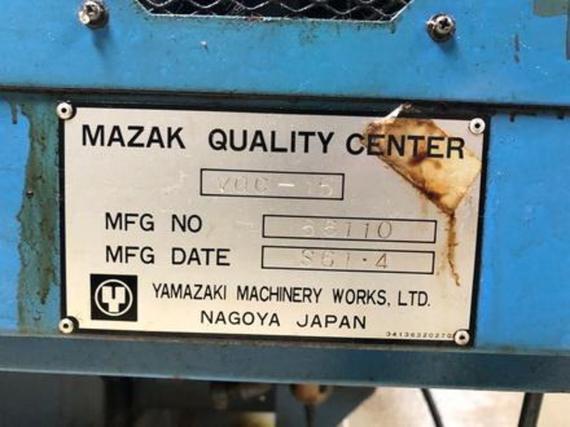 Mazak Model: VQC-15/40 CNC Vertical Machining Center S/N: 66110, 16"x35", 16-Position ATC, Yuasa 4th - Image 17 of 30