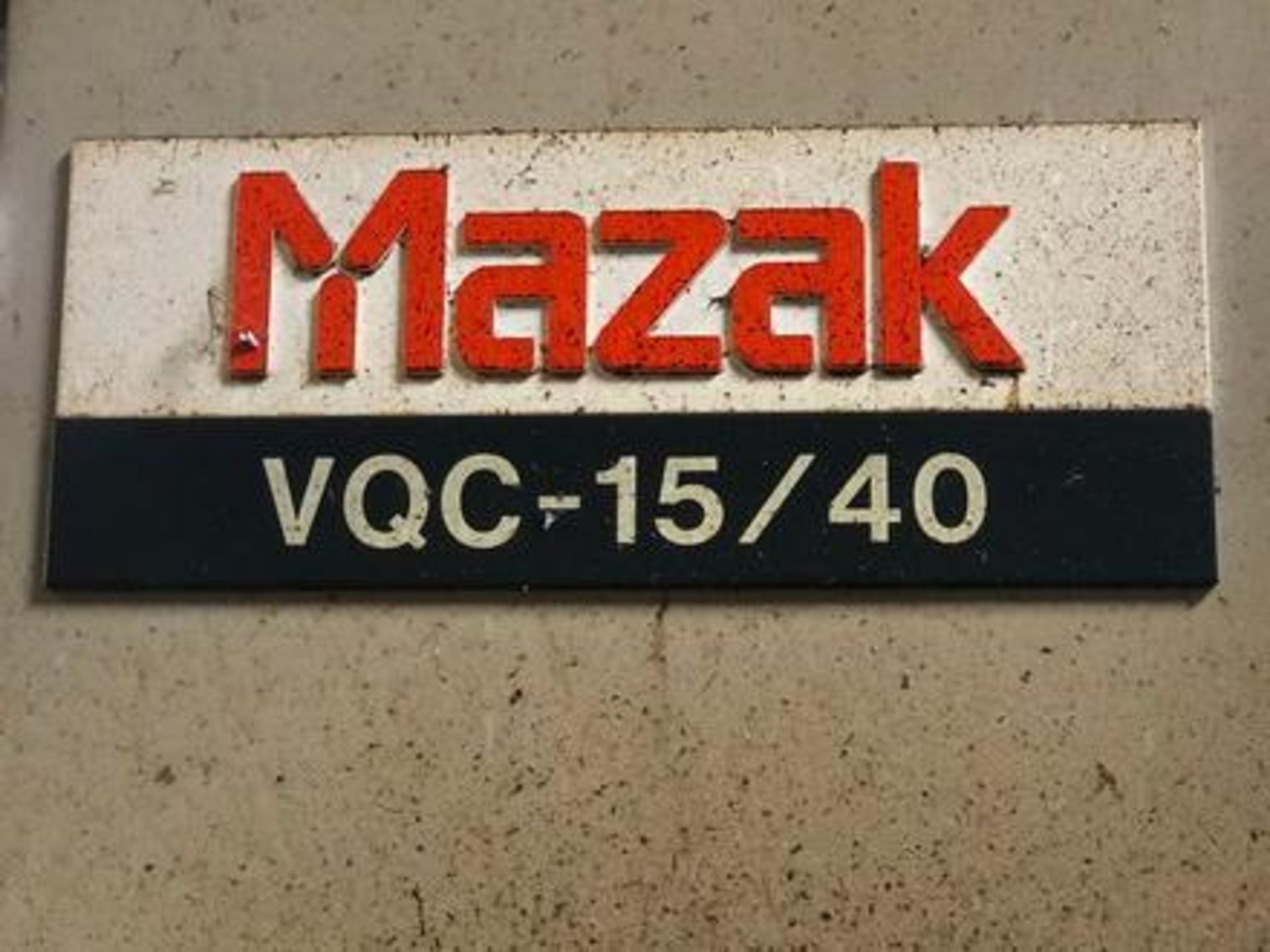 Mazak Model VQC-15/40 CNC Vertical Machining Center S/N 77827, 16"x35", 16-Position ATC, Yuasa 5c Ro - Image 11 of 11