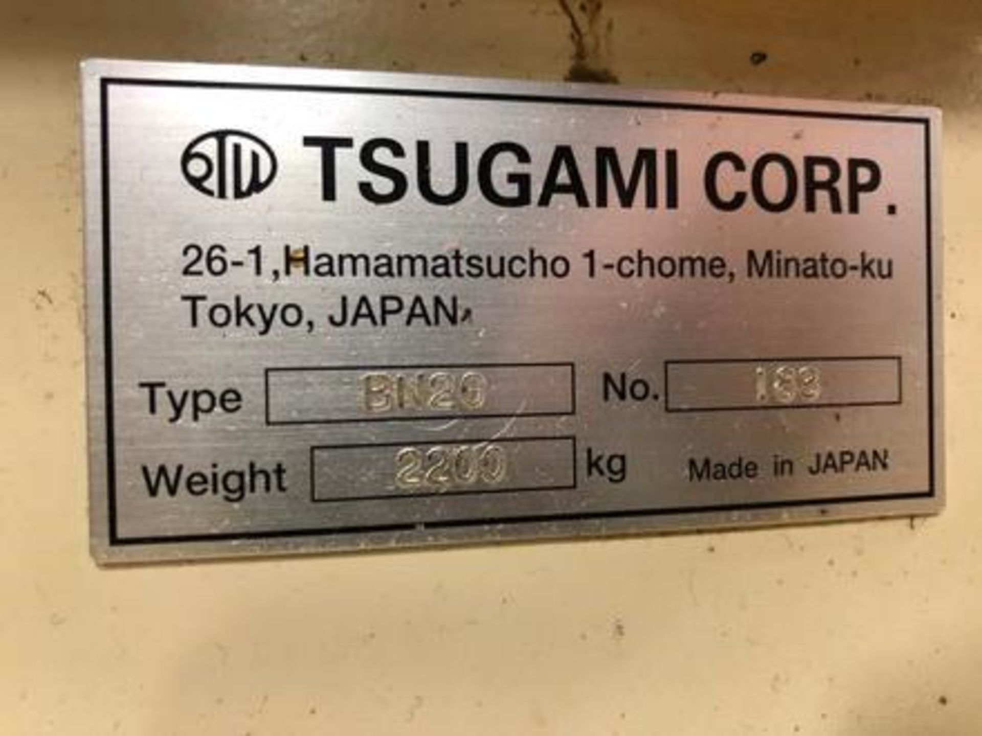 Tsugami Model: BN20 Swiss Type CNC Lathe S/N 183 - Image 17 of 18