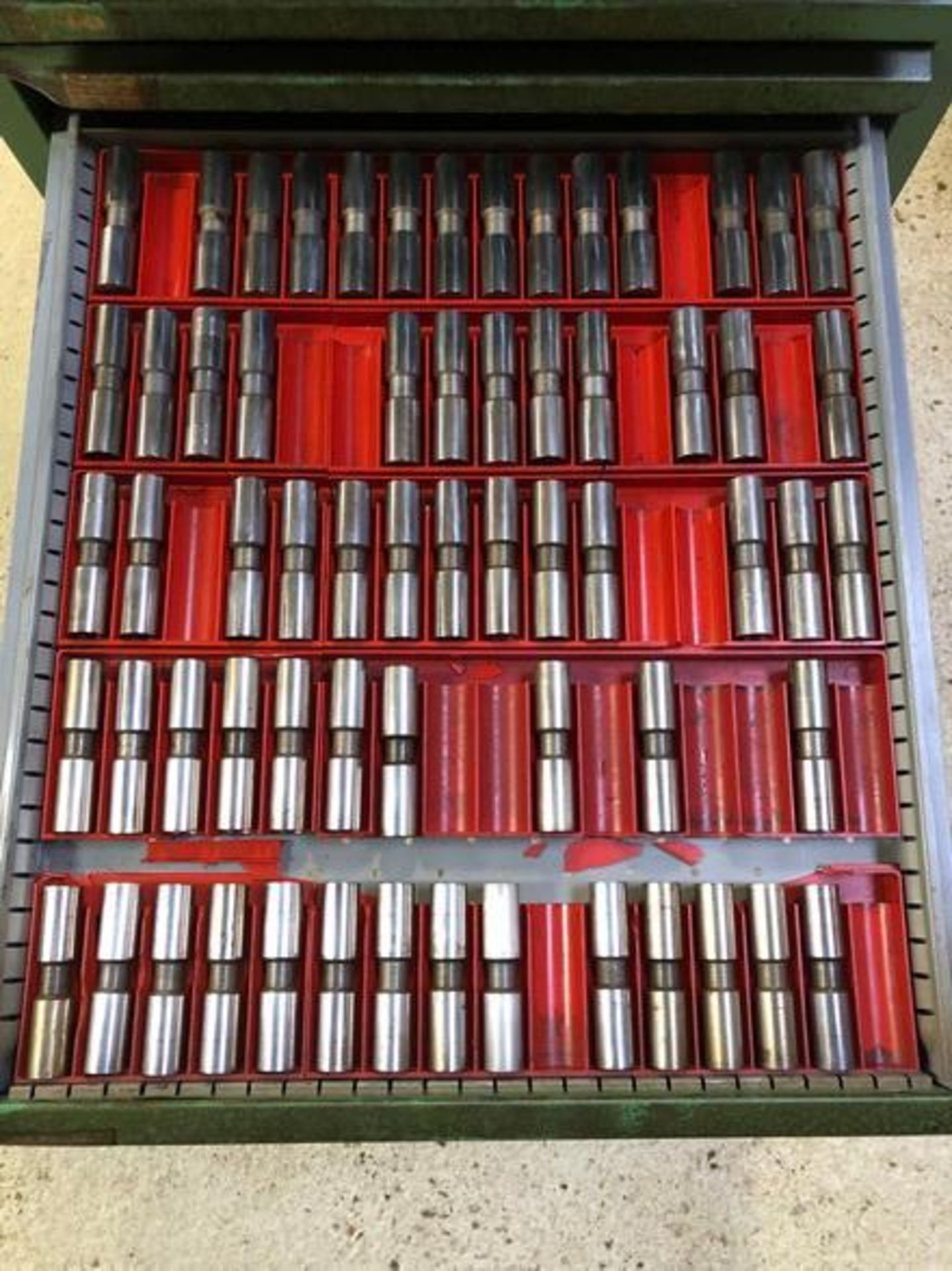 12 drawer Flat File Machine Tools Storage Cabinets with contents - Image 10 of 17