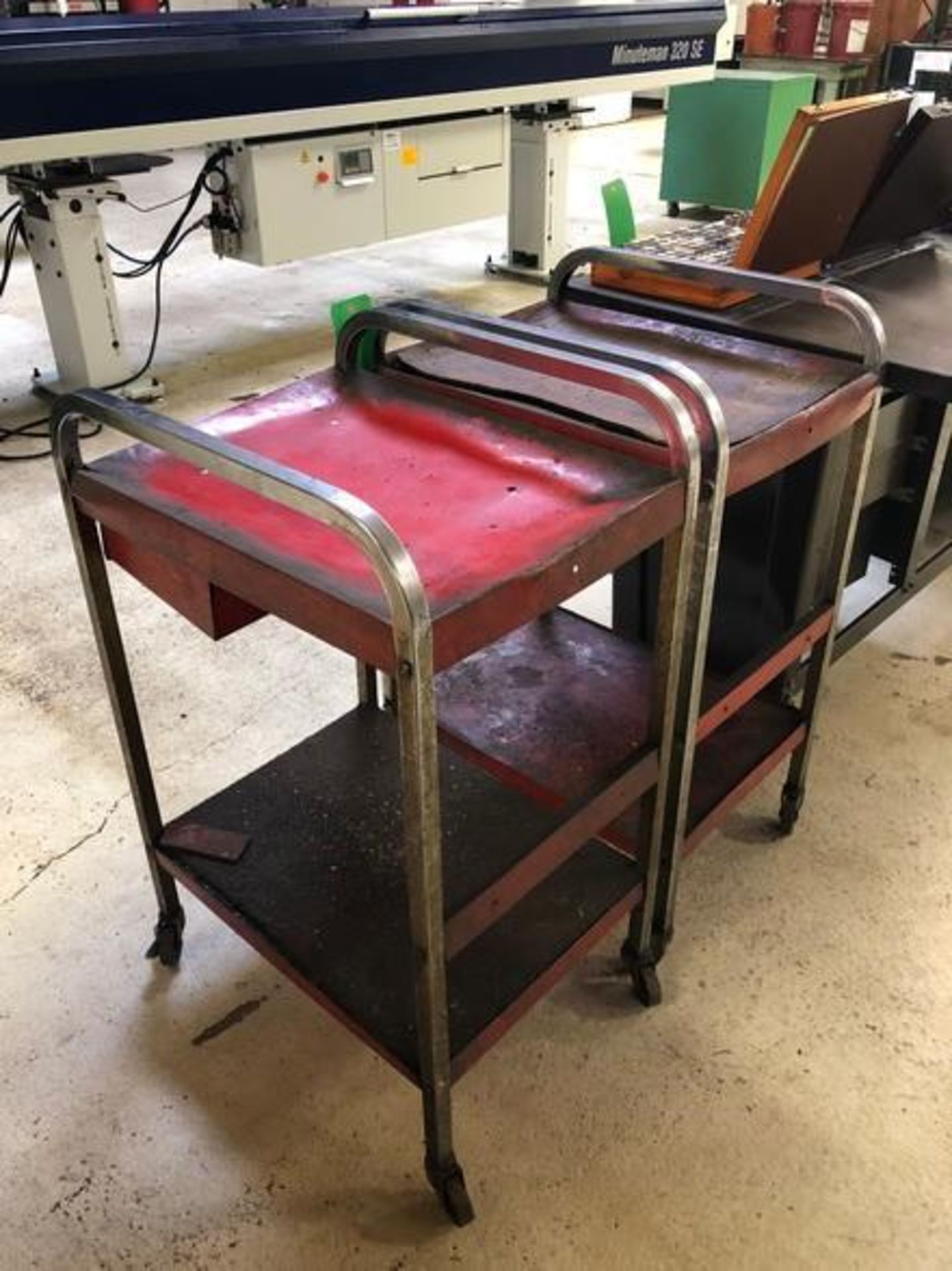 30" Steel Utility Cart in Red - Image 3 of 3