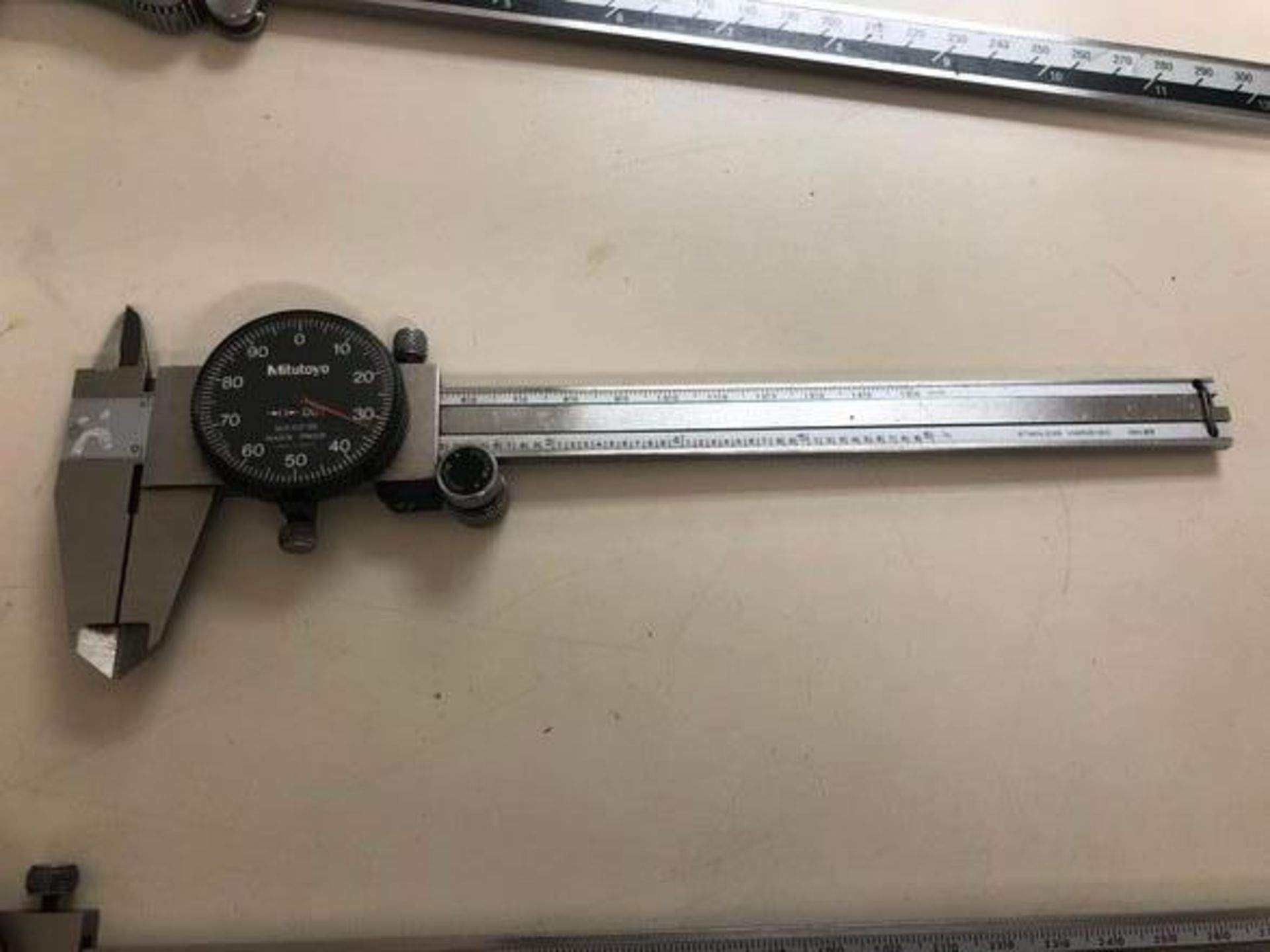 Assorted Test Equipment c/o: 1ea Mitutoyo 505-717 Dial Calipers, Inch, White Face, for Inside, Outsi - Image 3 of 4