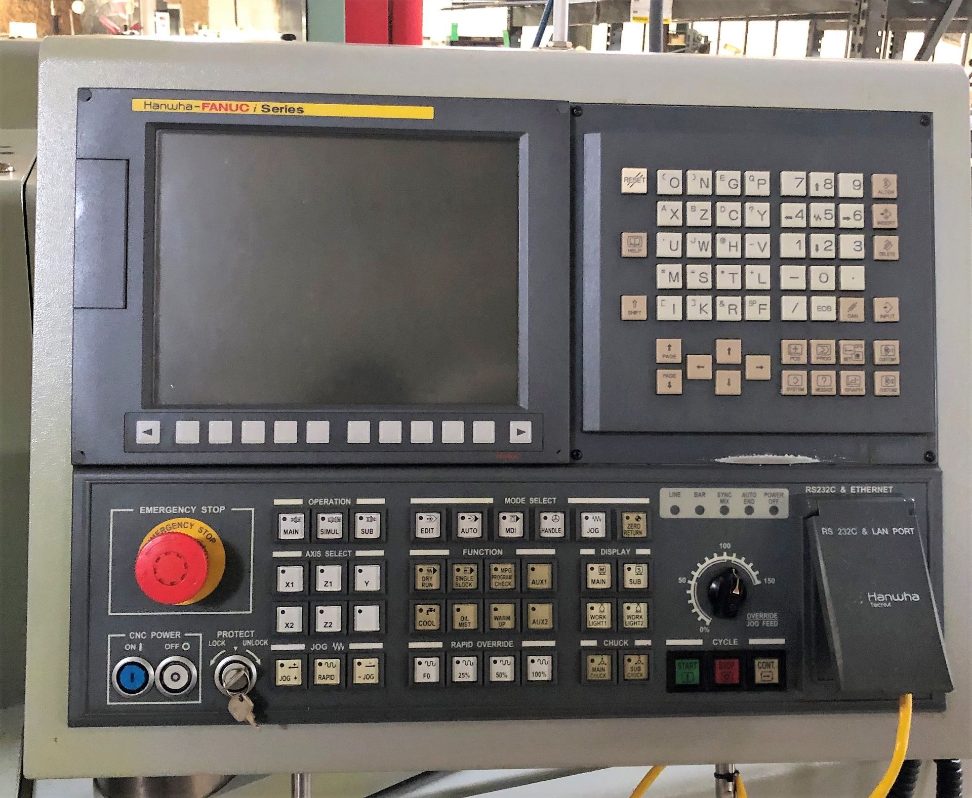 Hanwha 32mm XD32H 7-Axis CNC Swiss Lathe S/N XD-32-CH-0559 (2012) Fanuc Hanwha-I Series CNC Control - Image 5 of 12