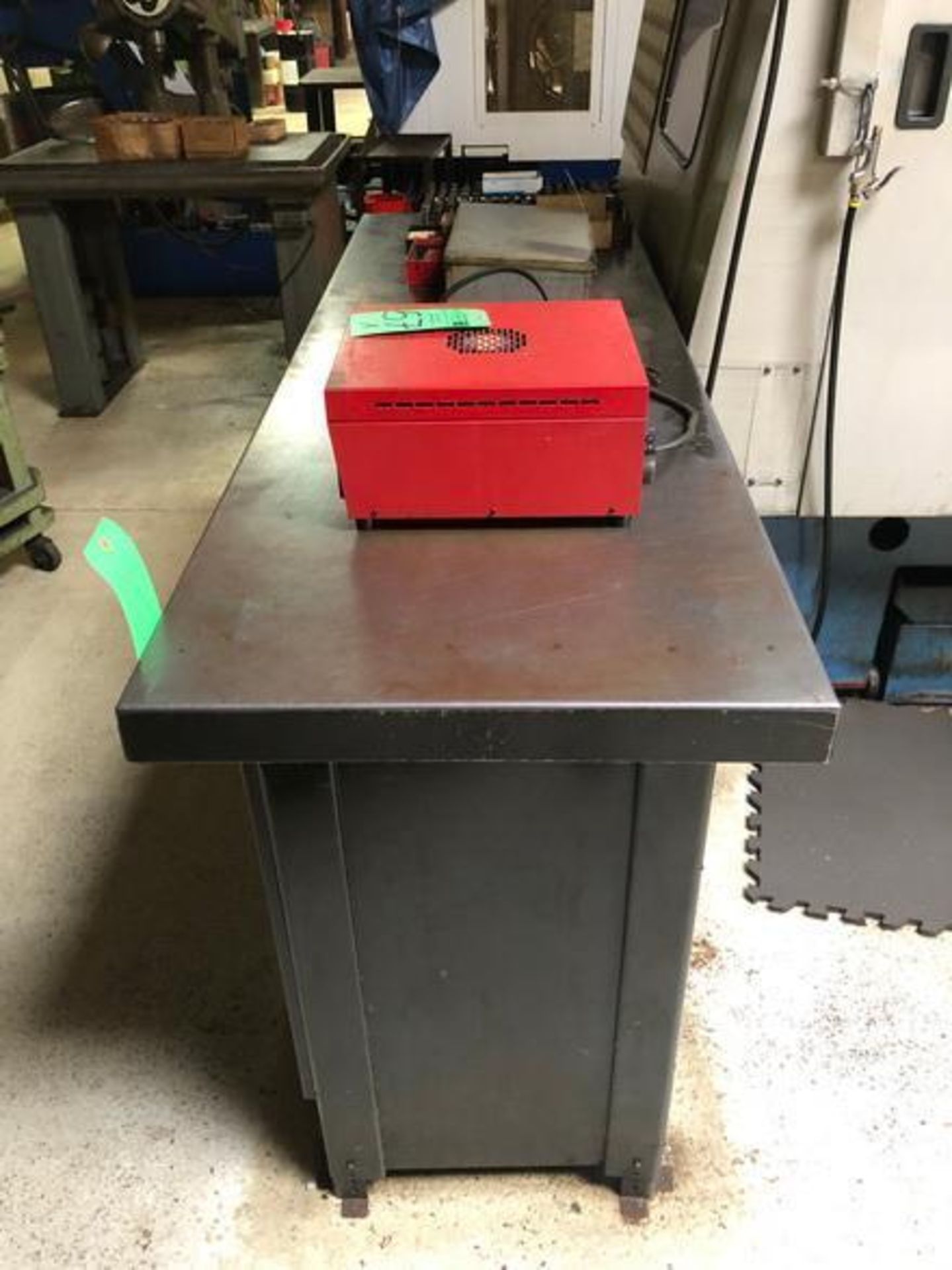 Assorted Tool and accessory for Mazak CNC Vertical Machine with a Metal working bench size 72" x 24" - Image 2 of 17