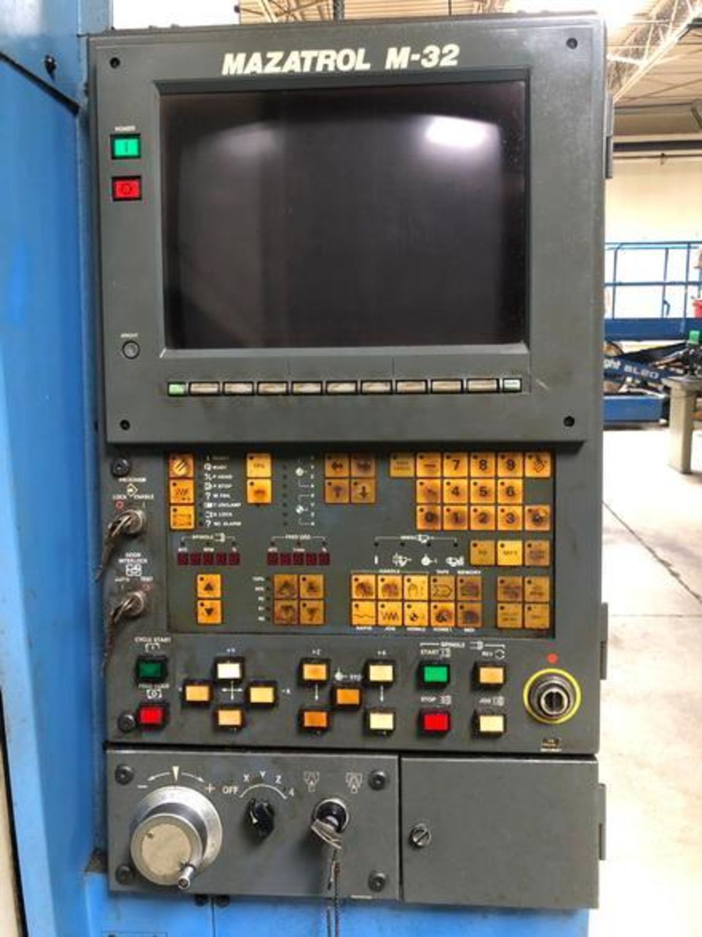 Mazak Model VQC-15/40 CNC Vertical Machining Center S/N 77827, 16"x35", 16-Position ATC, Yuasa 5c Ro - Image 5 of 11