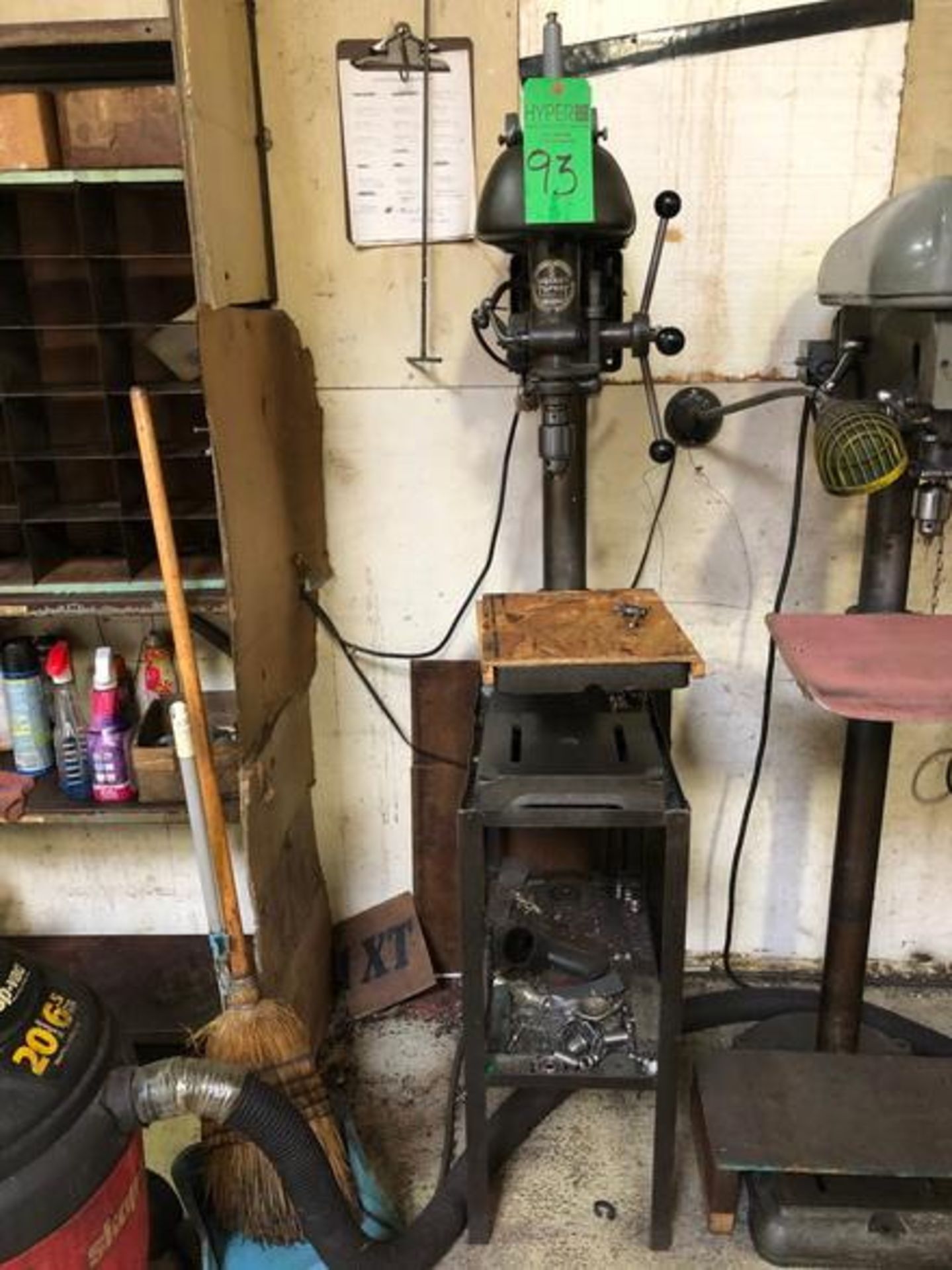 Walker Turner Model 1944 Drill Press table size 10" x 14"