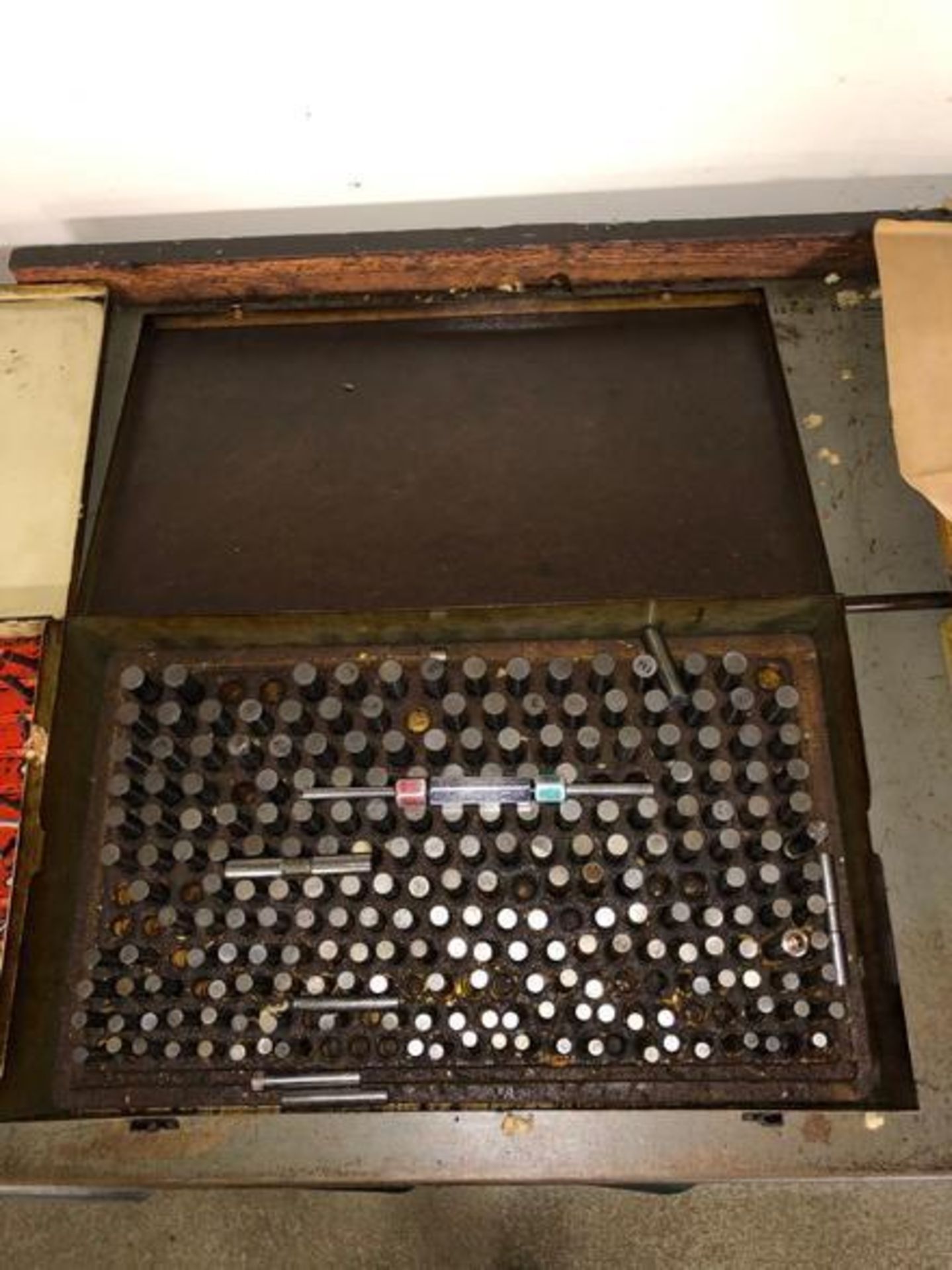 2 Industrial Stacking Metal 25 Drawer Tools, Card and Card Catalog Storage Cabinet - Image 4 of 5