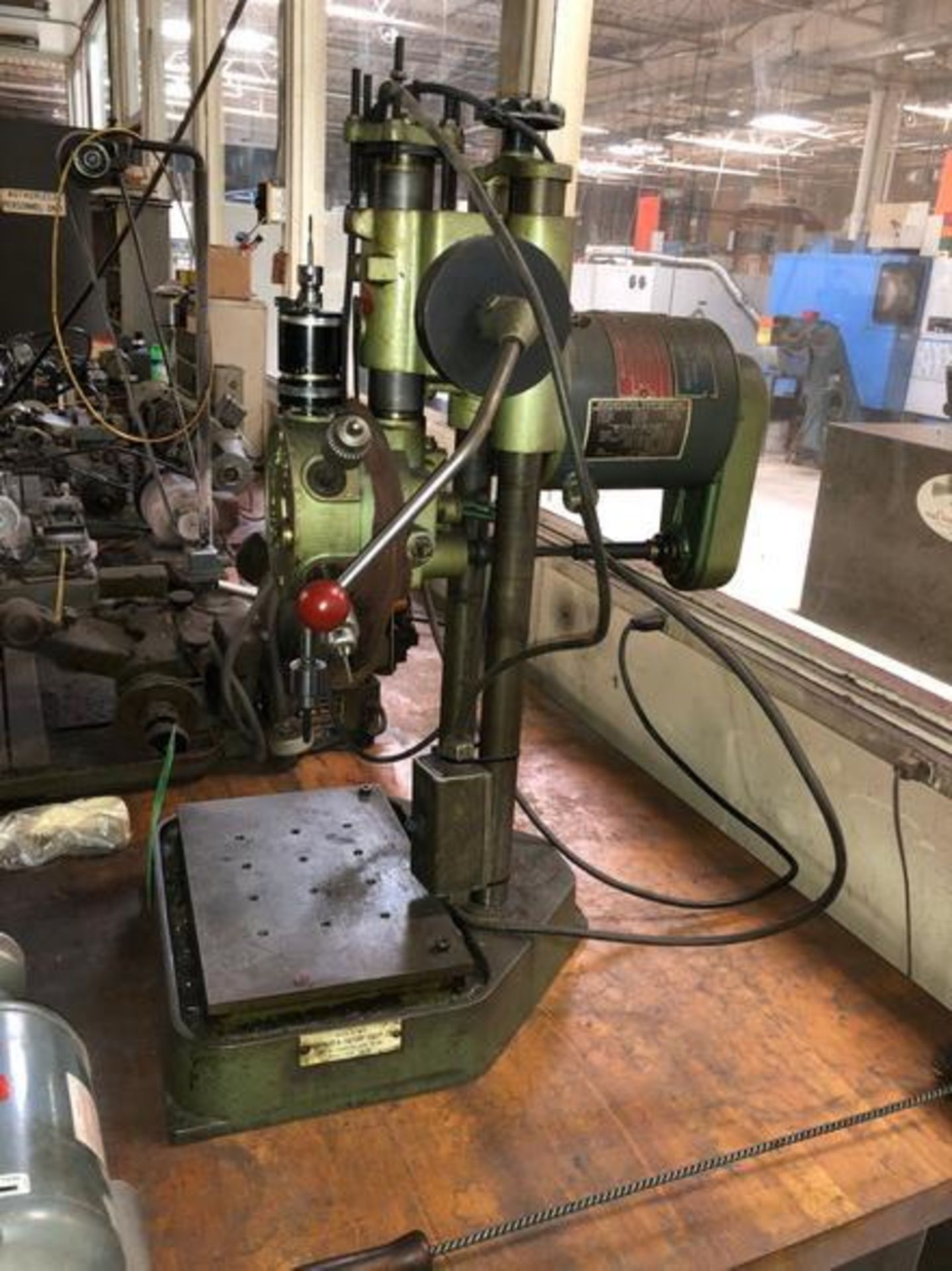 Burgmaster 6 Model OB Tapping Drilling station Spindle Turret Drill Press 1/3 HP - Image 3 of 6