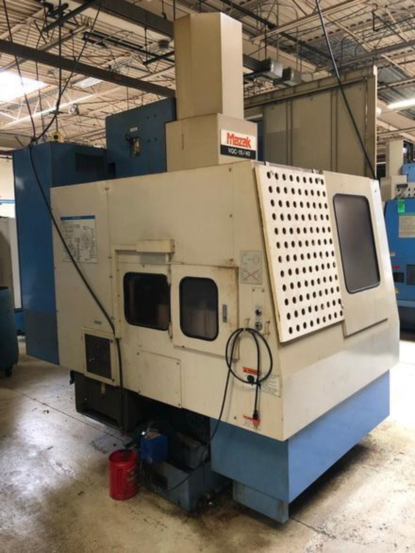 Mazak Model VQC-15/40 CNC Vertical Machining Center S/N 77827, 16"x35", 16-Position ATC, Yuasa 5c Ro - Image 4 of 11