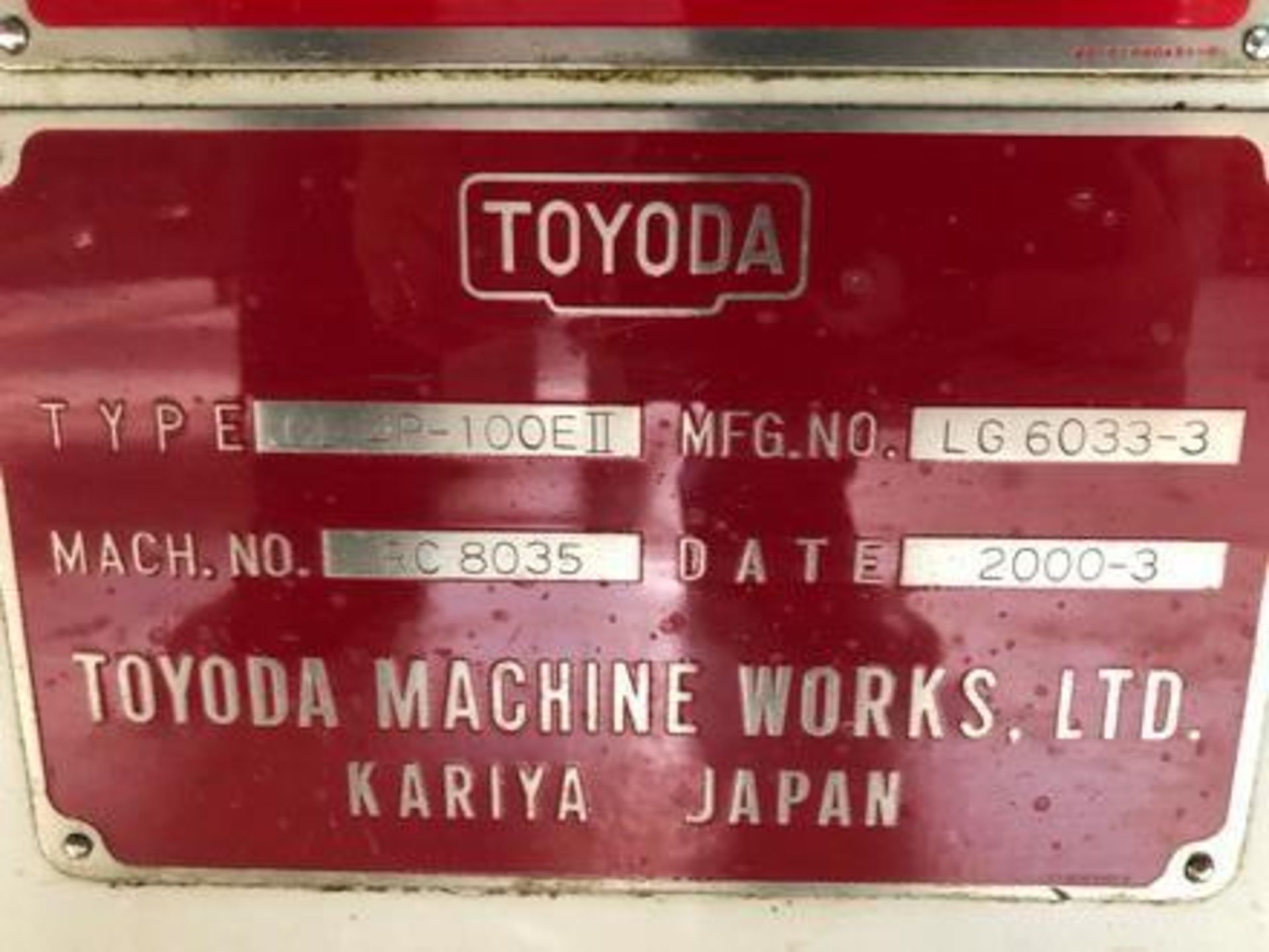 Toyoda Model: GL4E II / GL 4P-100E II CNC Cylindrical Grinder Serial#RC8035 (2000) Mfg. # LG6033-3 M - Image 9 of 25