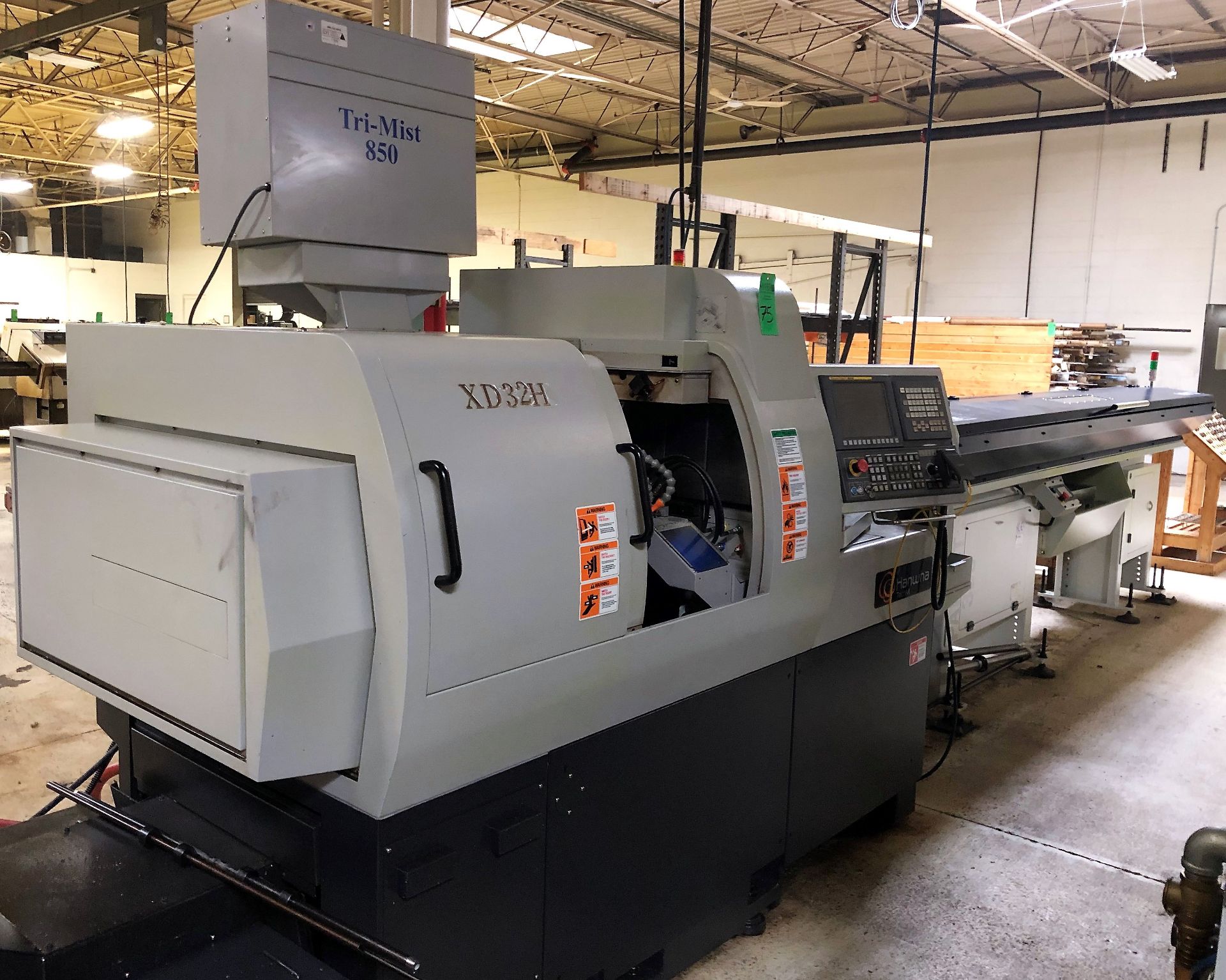 Hanwha 32mm XD32H 7-Axis CNC Swiss Lathe S/N XD-32-CH-0559 (2012) Fanuc Hanwha-I Series CNC Control