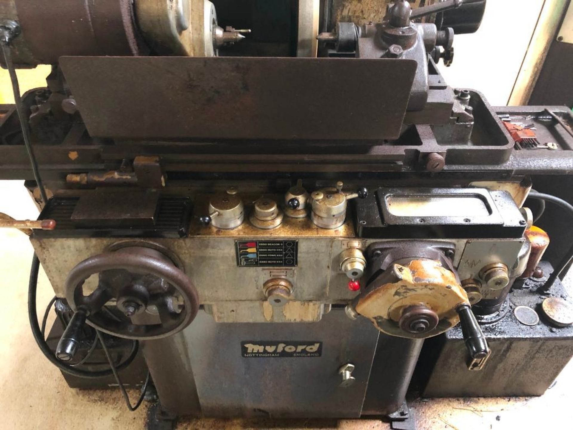 Myford Cylindrical Grinder Model HTP, wheel spindle speed 1830-1898 HP , Serial # HPT139104 Table si - Image 9 of 20