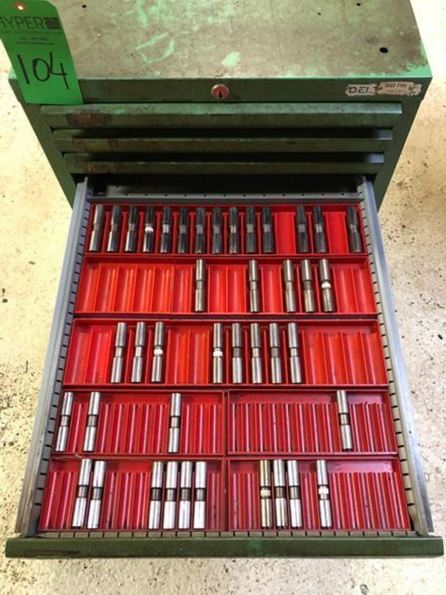 12 drawer Flat File Machine Tools Storage Cabinets with contents - Image 8 of 17