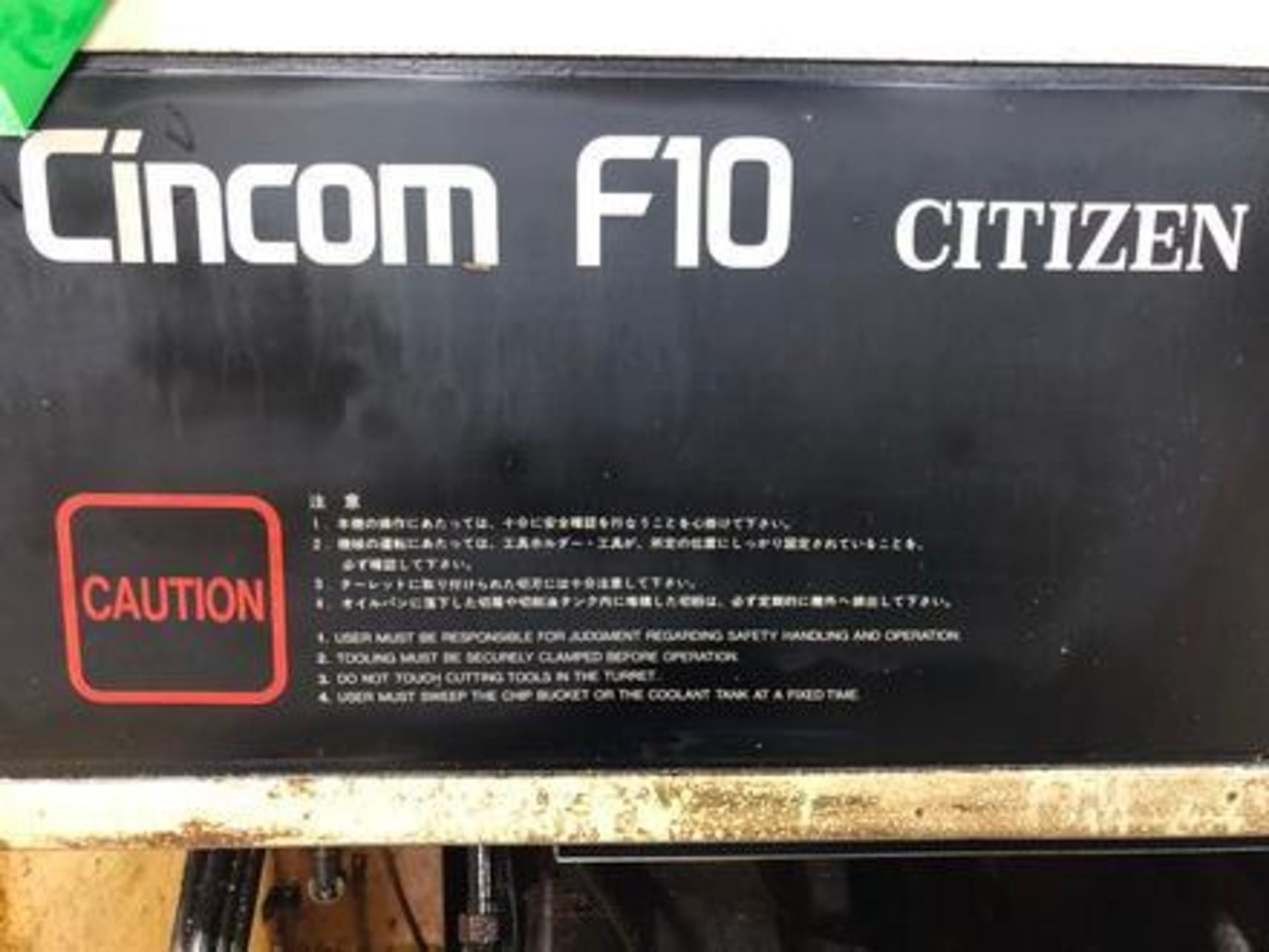 Citizen Cincom Model: G16 Swiss Type CNC Screw Machine S/N 84 Year (1983) - Image 16 of 16