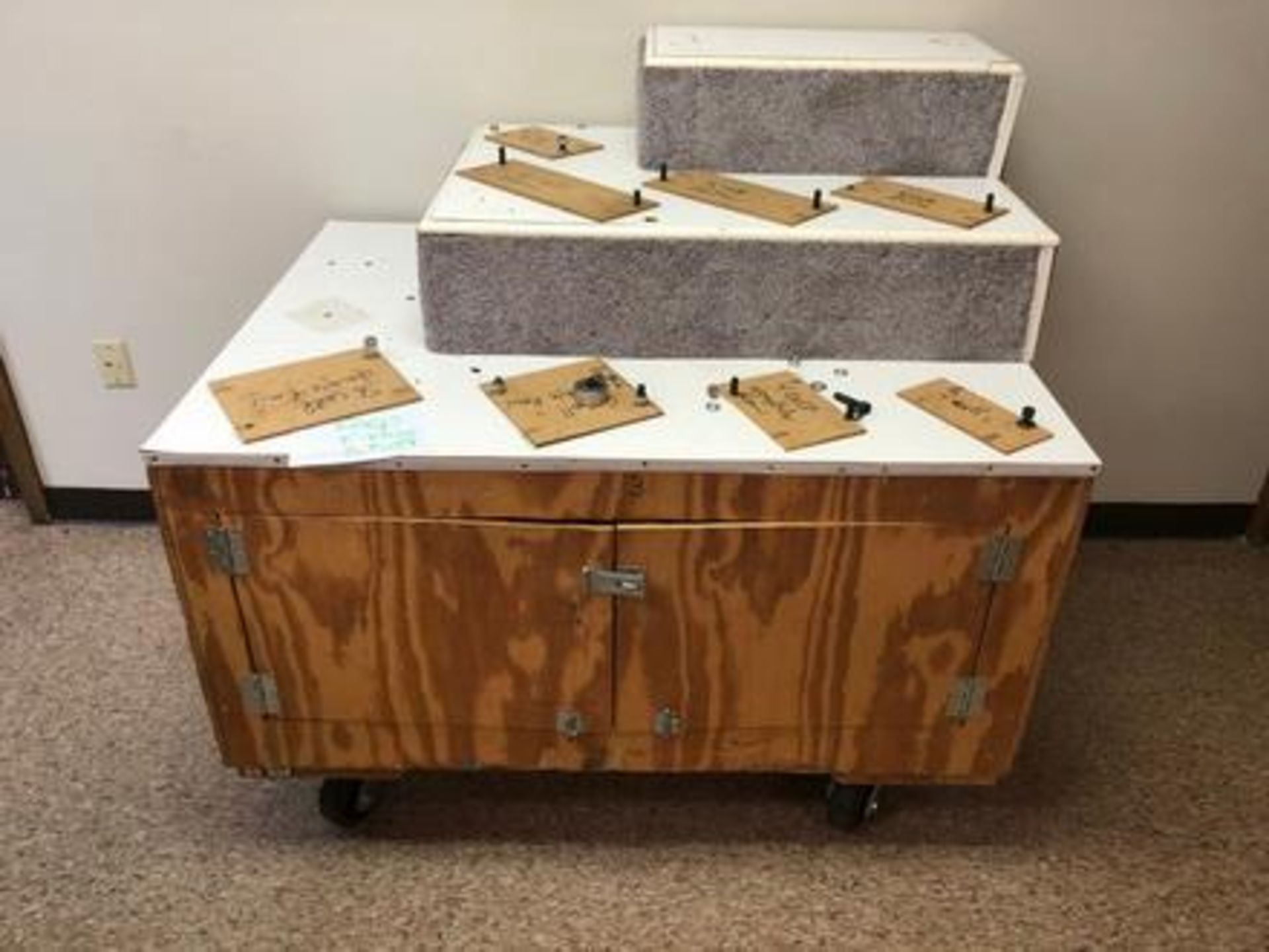 Transportation Wood Cabinets with wheels size 36" x 36" 25" - Image 4 of 6